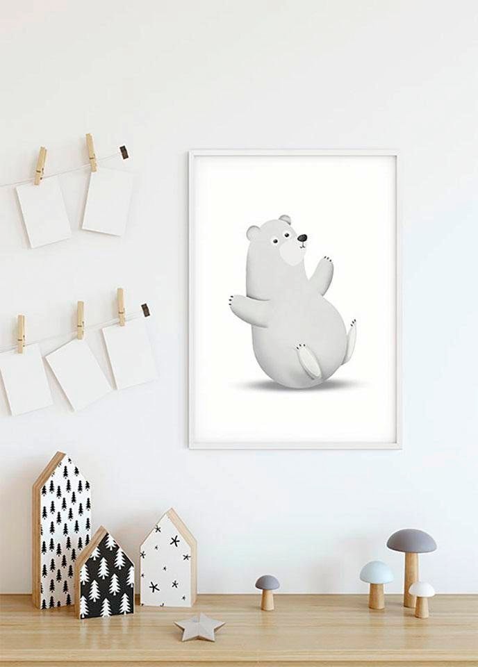 Komar Bild »Cute Animal Polar Bear«, Tiere, (1 St.), Wandbild zur Dekoration - ohne Rahmen