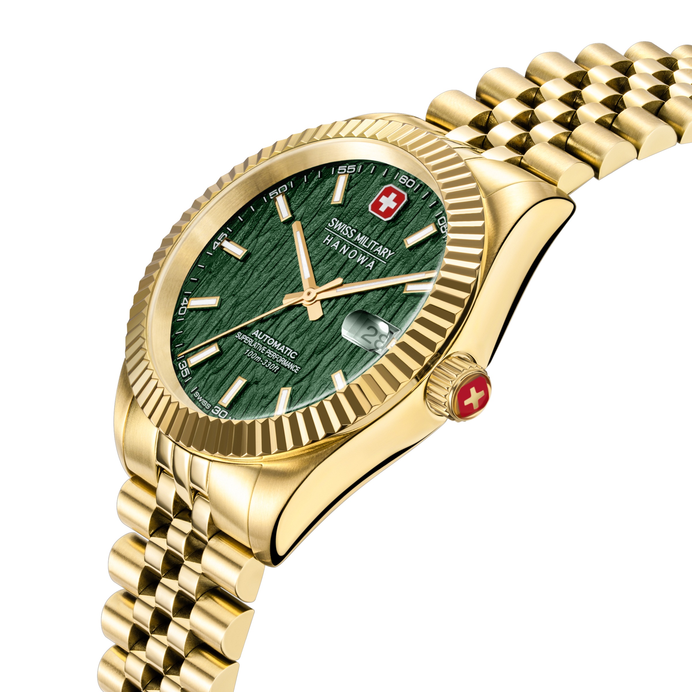 Swiss Military Hanowa Automatikuhr »Master Diligenter« Armbanduhr, Herrenuhr, Swiss Made, Mechanische Uhr, Edelstahlarmband