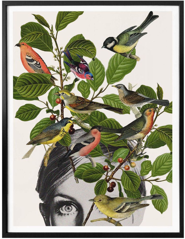 Wall-Art Poster »Twiggy Eye«, Schriftzug, (1 St.) kaufen bei OTTO