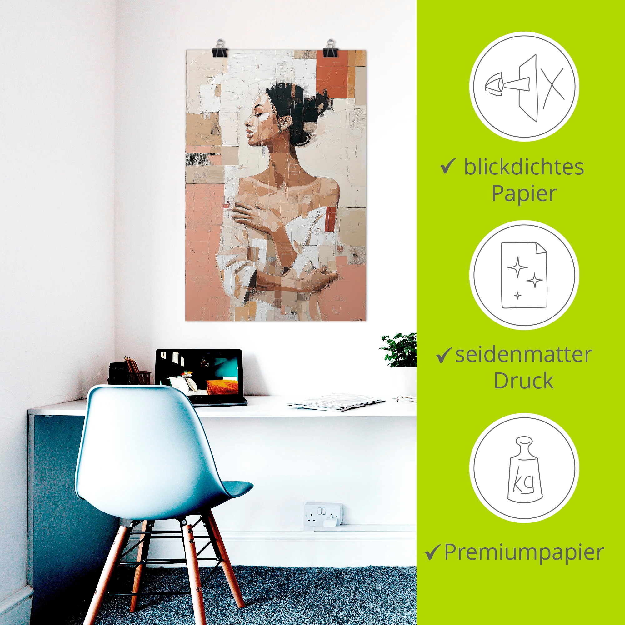 Artland Wandbild »Frau im Fragment« Bilder von Frauen 1 Stk. tlg. als Alubild, Leinwandbild, Poster, Wandaufkleber in verschied. Größen