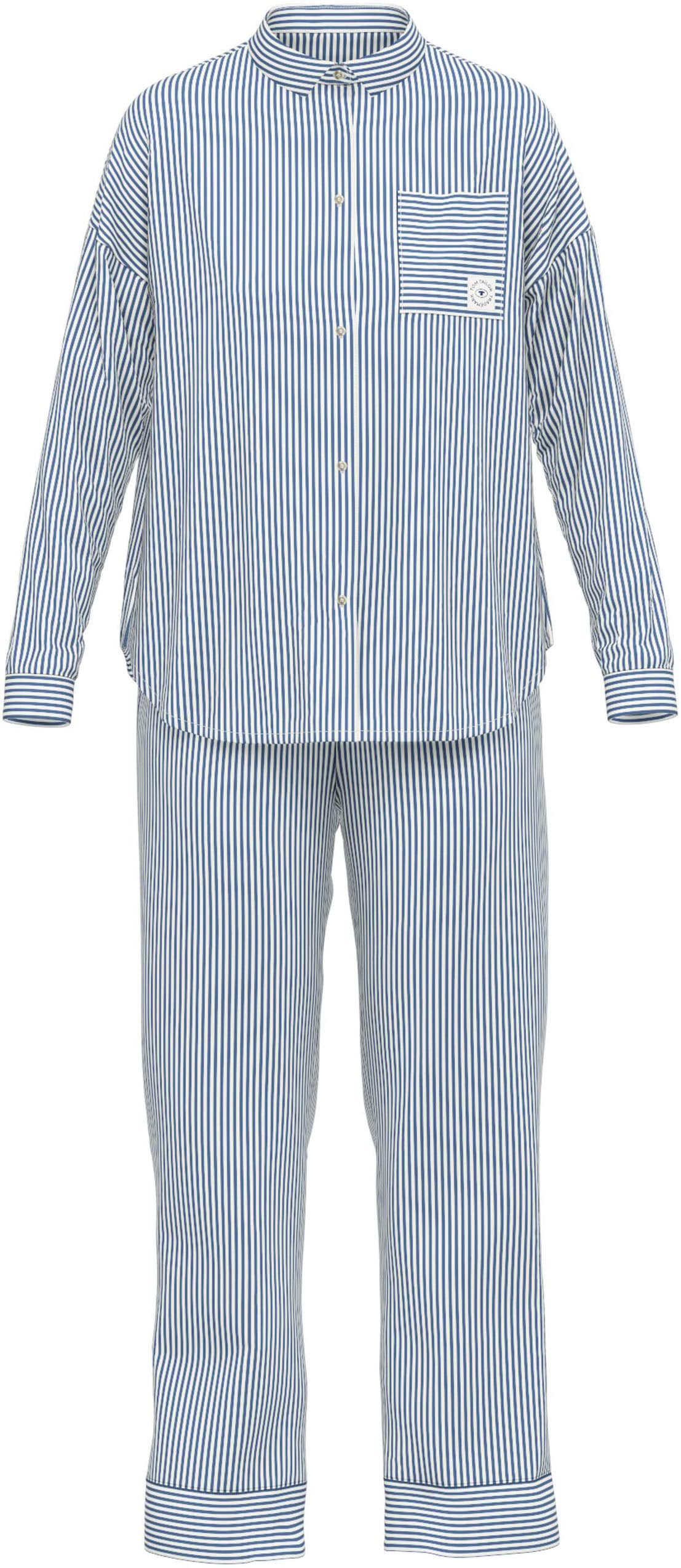 TOM TAILOR Pyjama, (2 tlg.), mit klassichem Schnitt