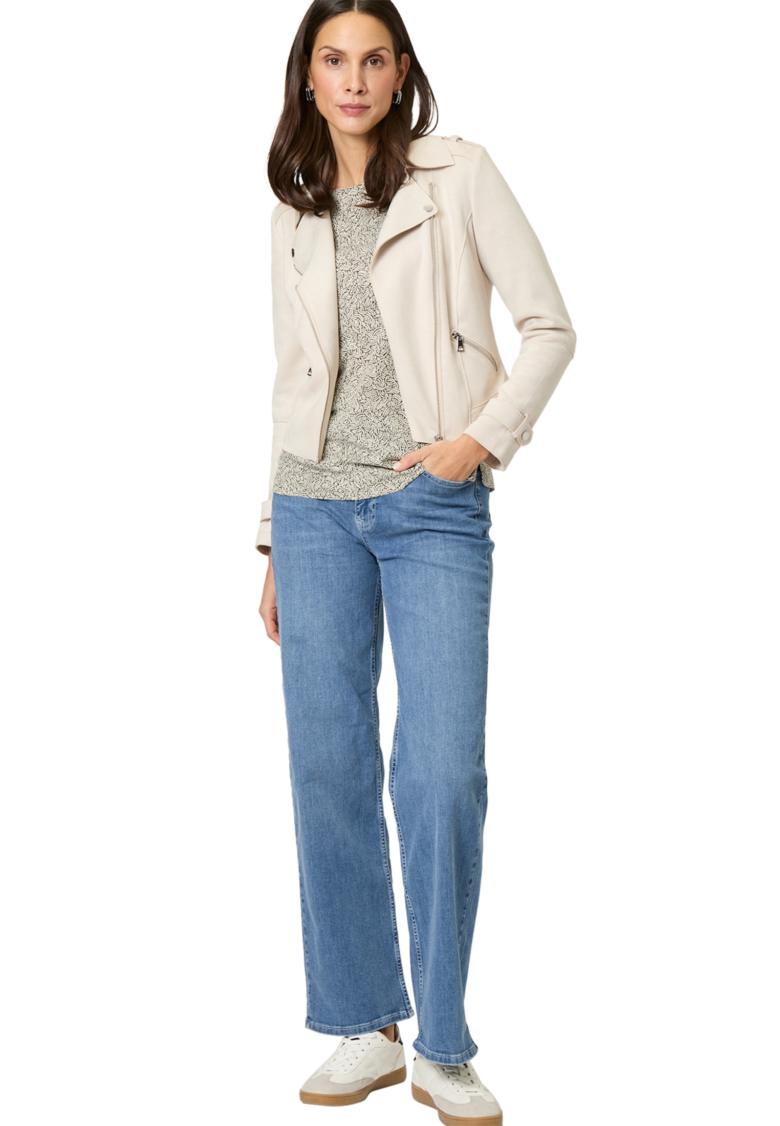 Zero Klassische Bluse »Bluse mit Dreiviertelarm«