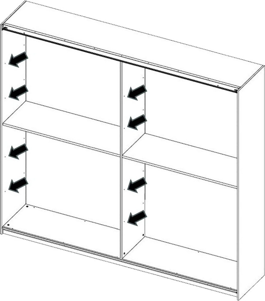 INOSIGN Einlegeboden »Jupiter – Steingrau (1 St.), 22 mm stark, ideale Stauraumhilfe«