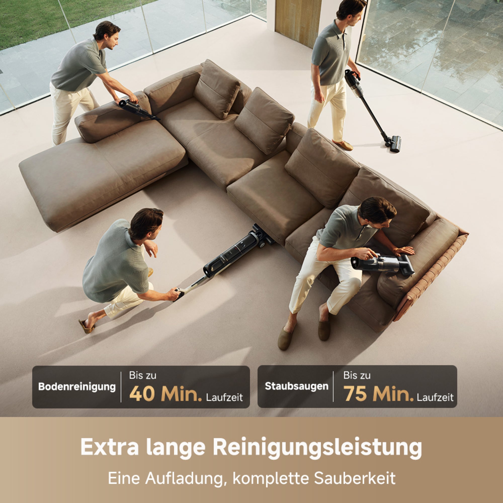 Dreame Nass-Trocken-Sauger »H14 Dual« 380 W, 5-in-1-Multifunktionssauger, dreifache Kantenreinigung