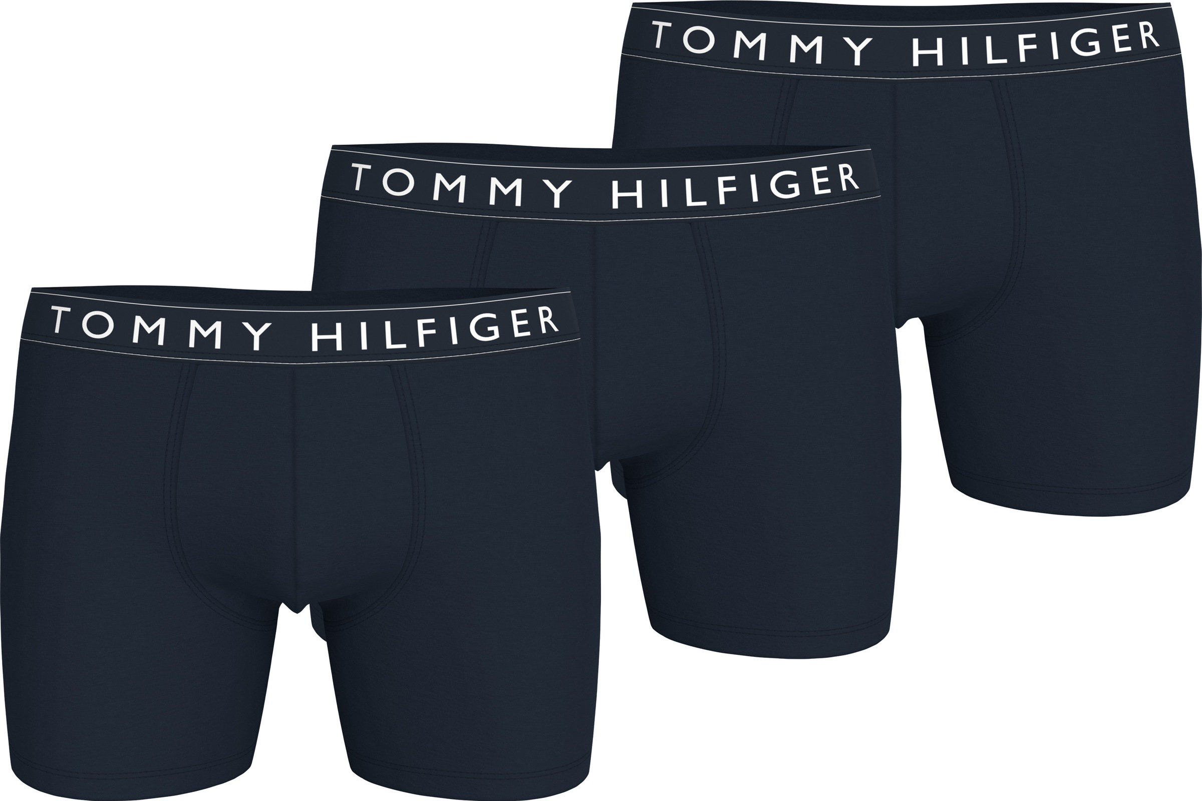Tommy Hilfiger Underwear Boxer »3P BOXER BRIEF DTM«, (Packung, 3 St., 3er), mit Logobund