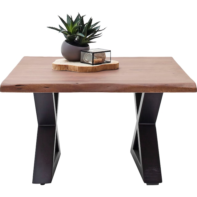 MCA furniture Couchtisch »Cartagena«, Couchtisch Massivholz mit Baumkante  und natürlichen Rissen und Löchern online kaufen