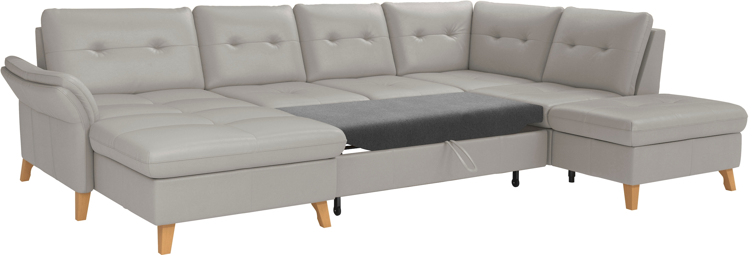 sit&more Wohnlandschaft »Göteborg«, inkl. Sitztiefenverstellung, wahlweise mit Bettfunktion & Bettkasten