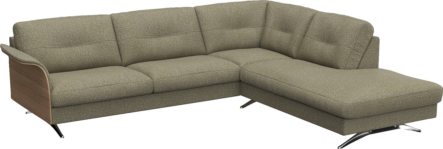 FLEXLUX Ecksofa »Glow, super bequem durch hochwertigem Sitzaufbau mit Federkern, L-Form« Skandinavisches Design, In hochwertiger Verarbeitung