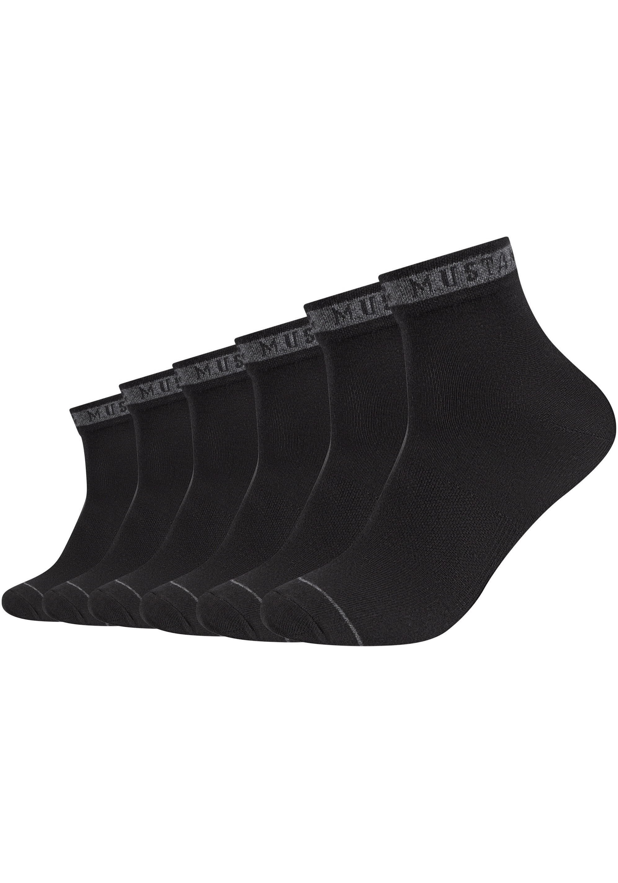 MUSTANG Kurzsocken »casual«, (6er Pack), mit hohem Baumwollanteil