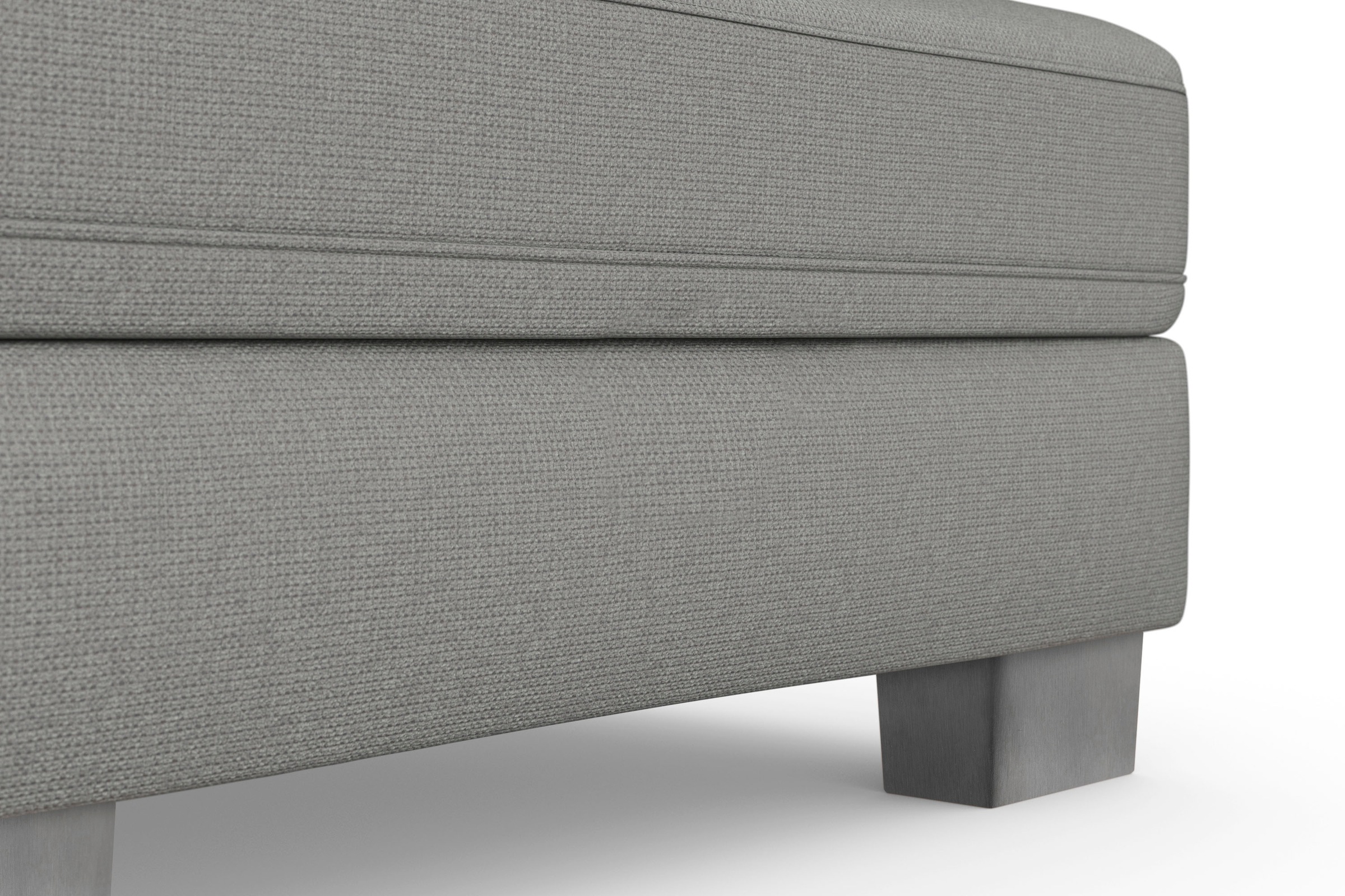 sit&more Ecksofa »Dundee L-Form«, mit Federkern und Edelstahlfüßen, wahlweise mit Kopfteilverstellung