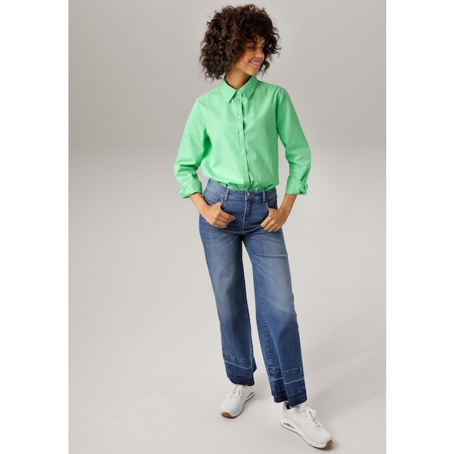 Aniston CASUAL Longbluse, mit kurzen Seitenschlitzen bei OTTOversand