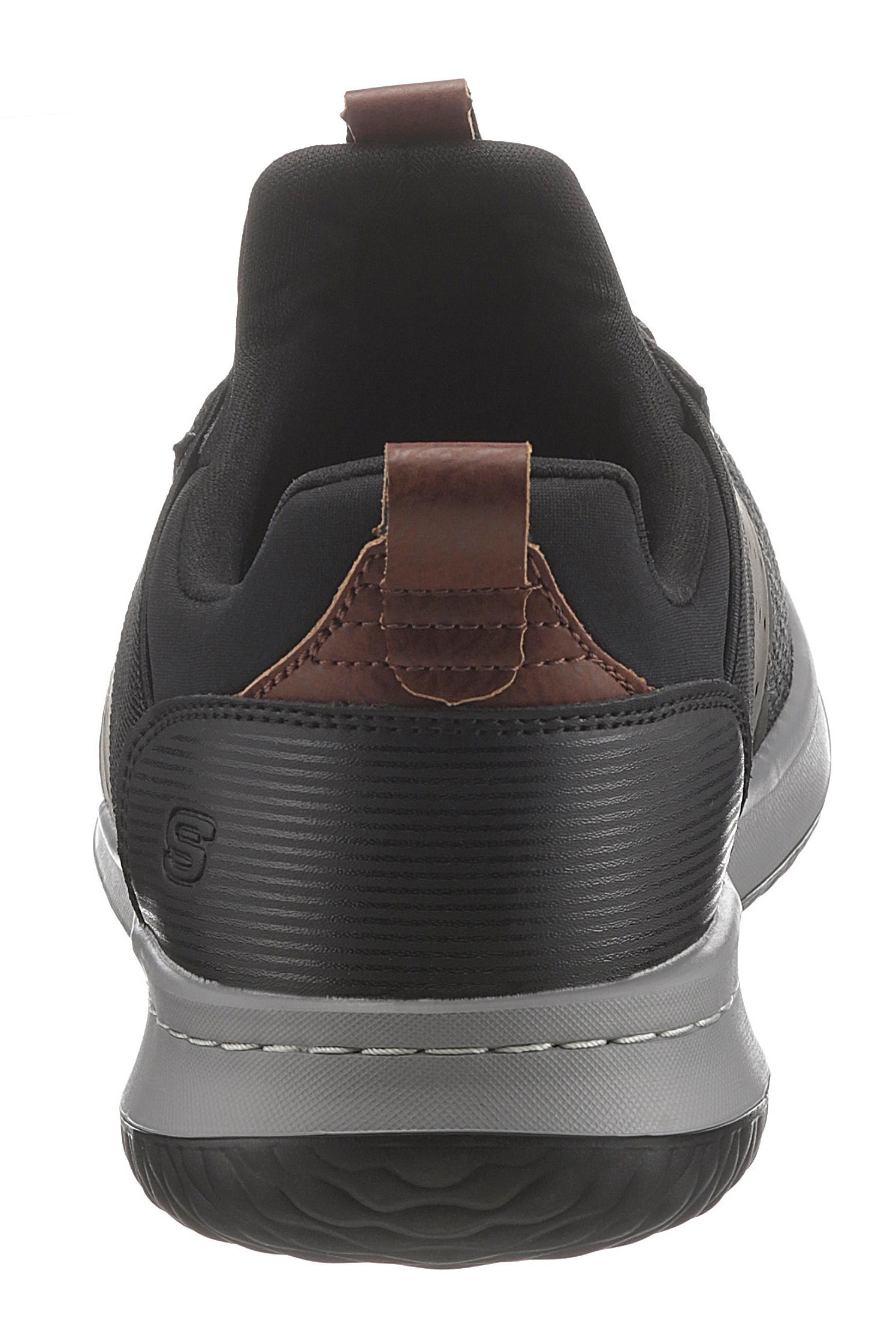 Skechers Slip-On Sneaker »Delson-Camben«, Slipper, Freizeitschuh mit praktischem Gummizug