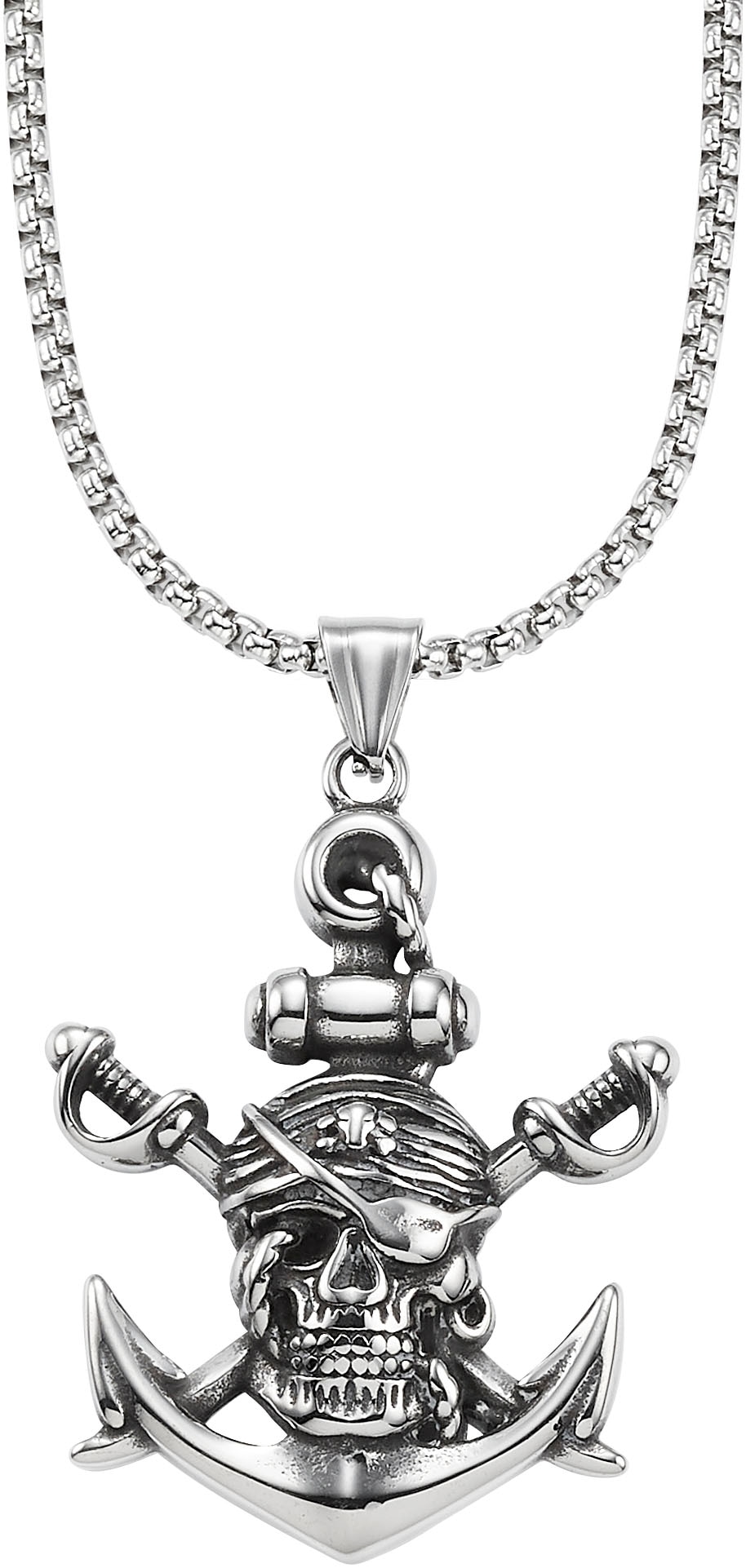 Bruno Banani Kette mit Anhänger »Schmuck« in schwarz, Größe Länge: 14,5 2 55 Breite: 2,8 mm