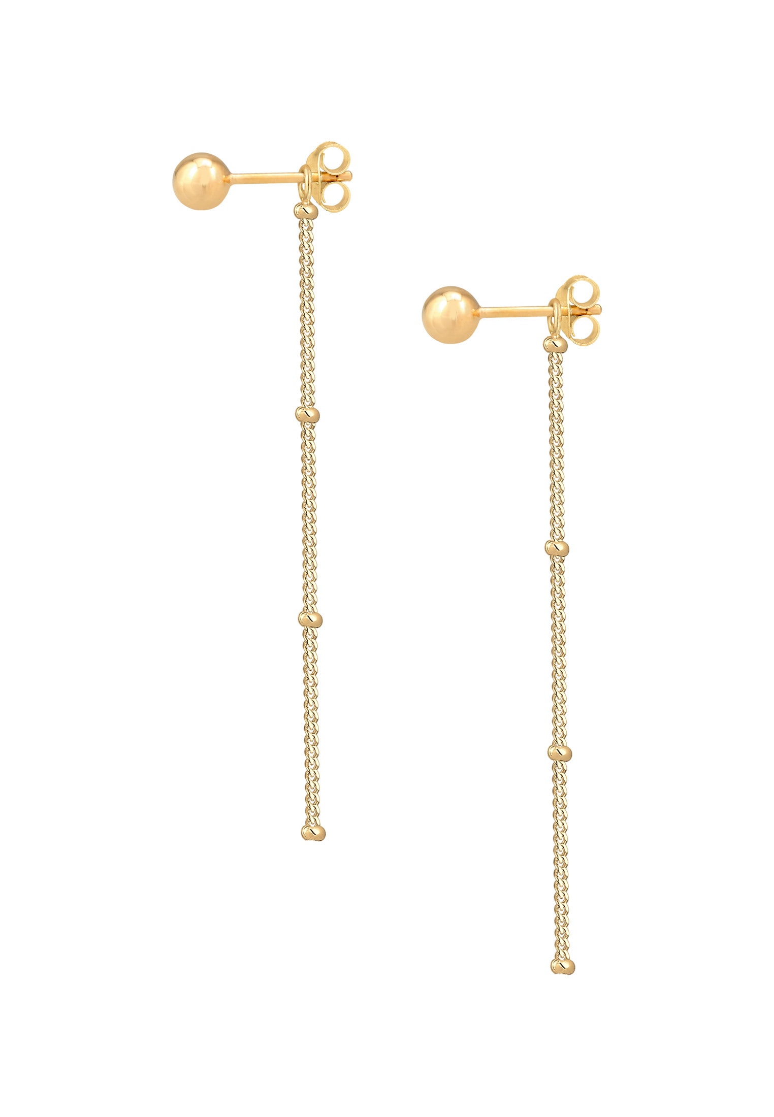 Elli Paar Ohrhänger »Ohrringe Hänger Stecker Kugel Minimal Basic 925 Silber«