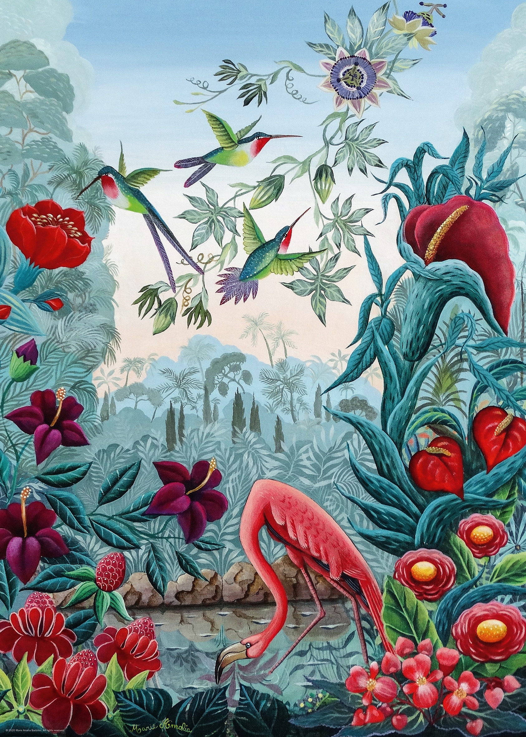 HEYE Puzzle »Bird Paradise / Exotic Garden«, Made in Germany