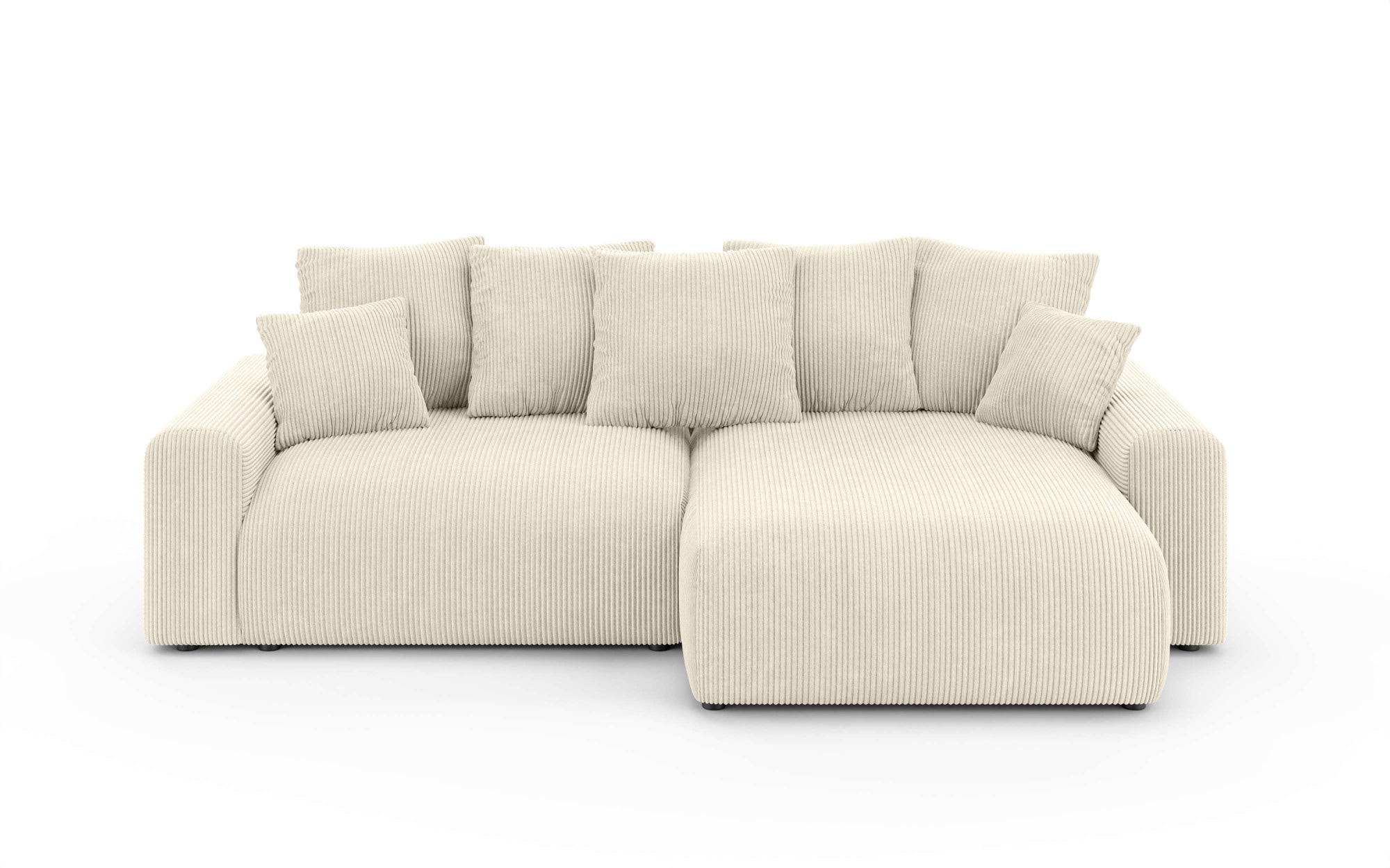 Home affaire Ecksofa »LAKESIDE klein mit Bettfunktion und Bettkasten, B/T/H 235/142/84 cm«, L-Form, Recamiere beidseitig montierbar, mit Wellenunterfederung