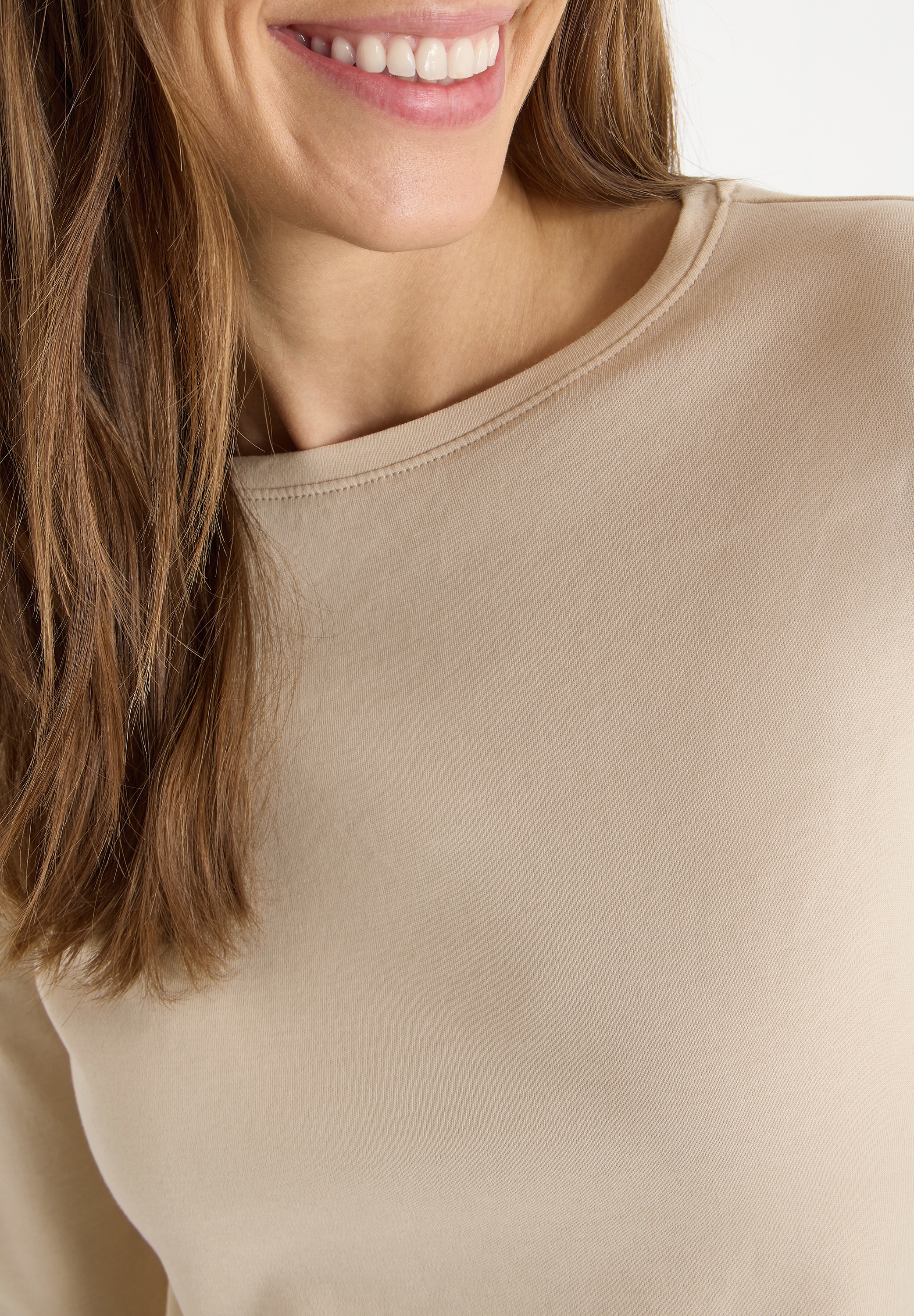 Cecil 3/4-Arm-Shirt mit U-Boot-Ausschnitt