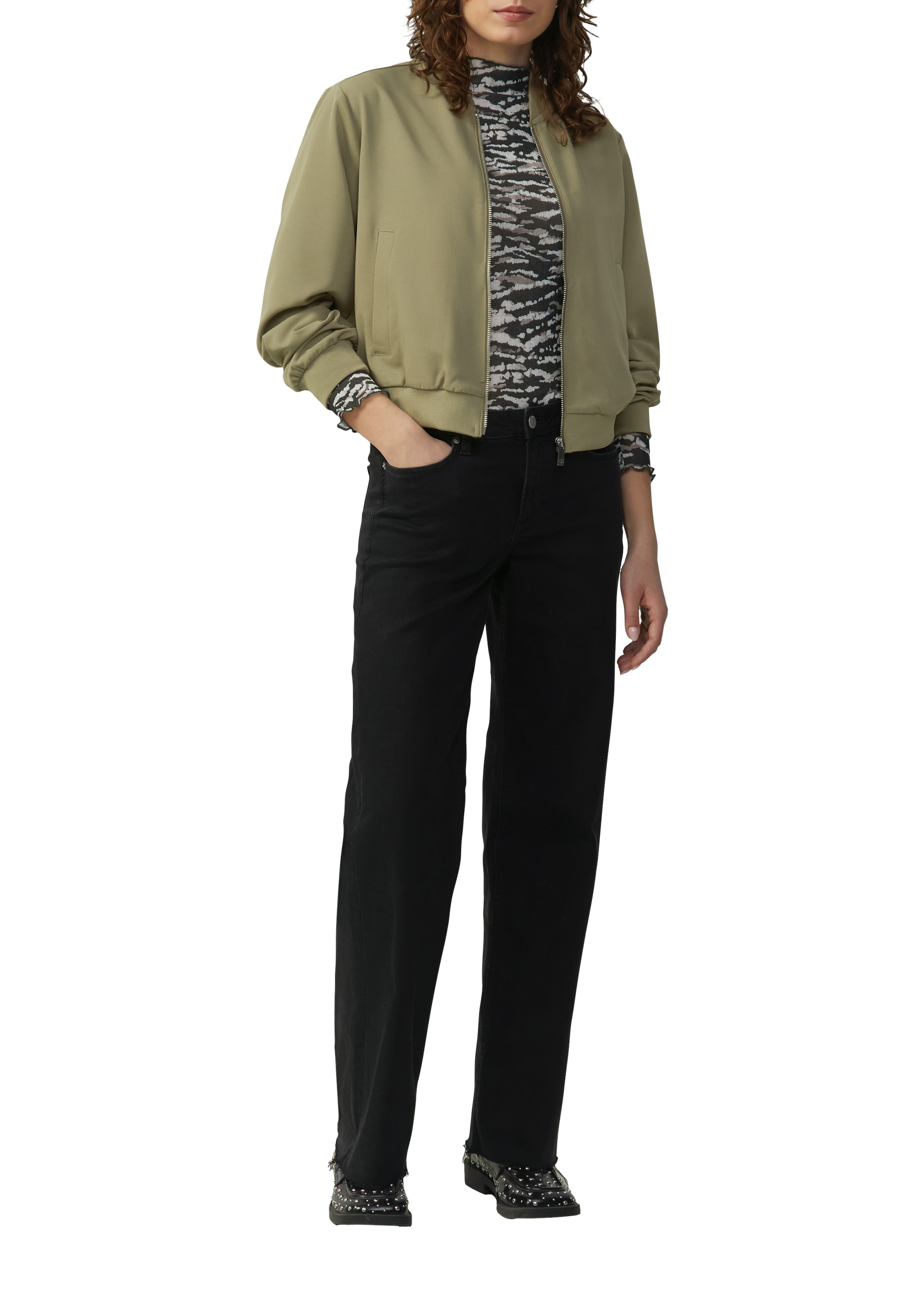QS Blouson, mit Rippbündchen