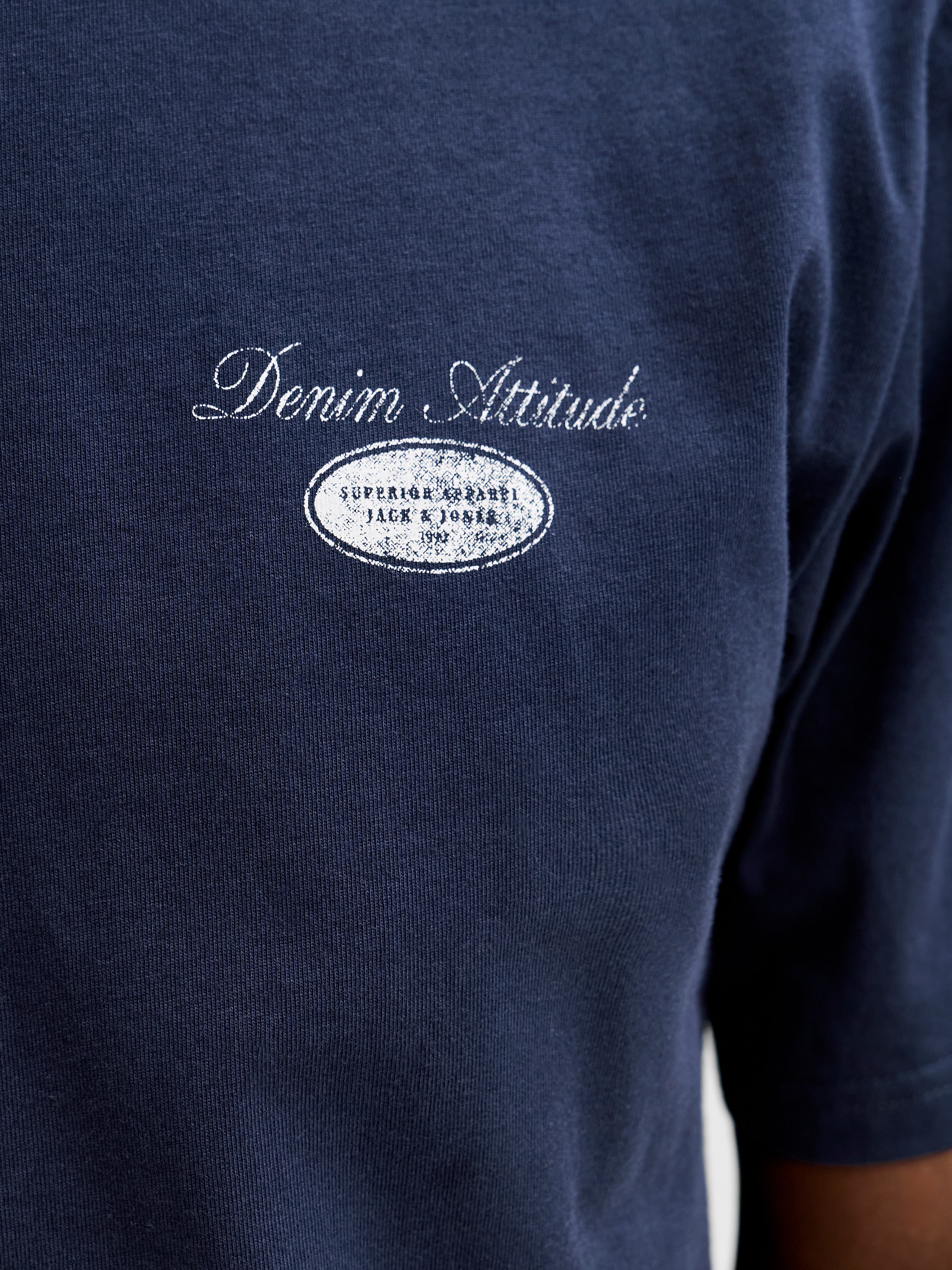 Jack & Jones Rundhalsshirt »JJEDOVER GRAPHIC TEE SS CREW NECK SN« Baumwolle, relaxed fit