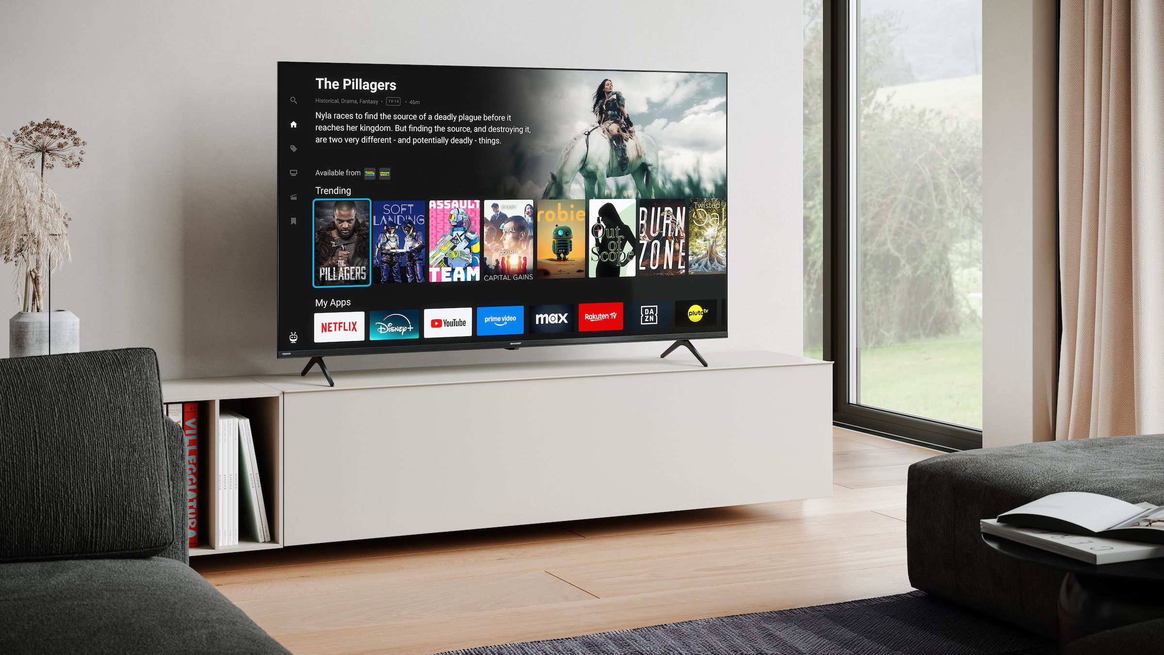 Sharp QLED-Fernseher »4T-C50HMx« 126 cm/50 ″ Smart-TV