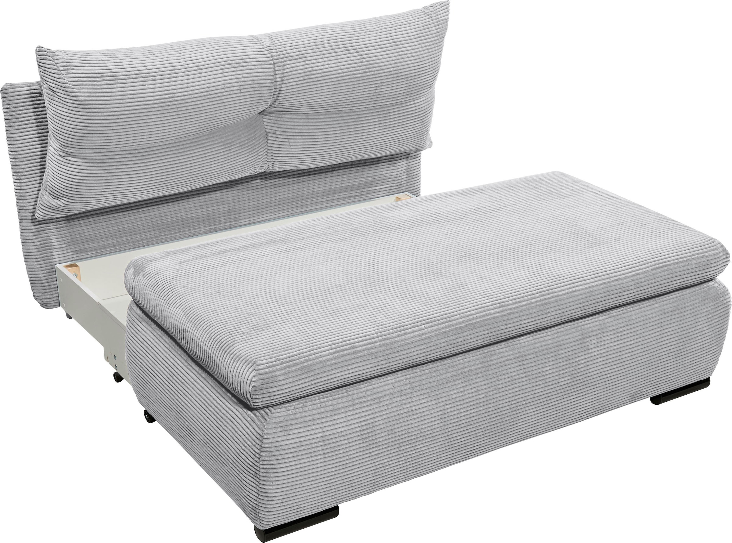 ED EXCITING DESIGN Schlafsofa »Charlie«, Schlafsessel mit Bettkasten & 1 Rückenkissen