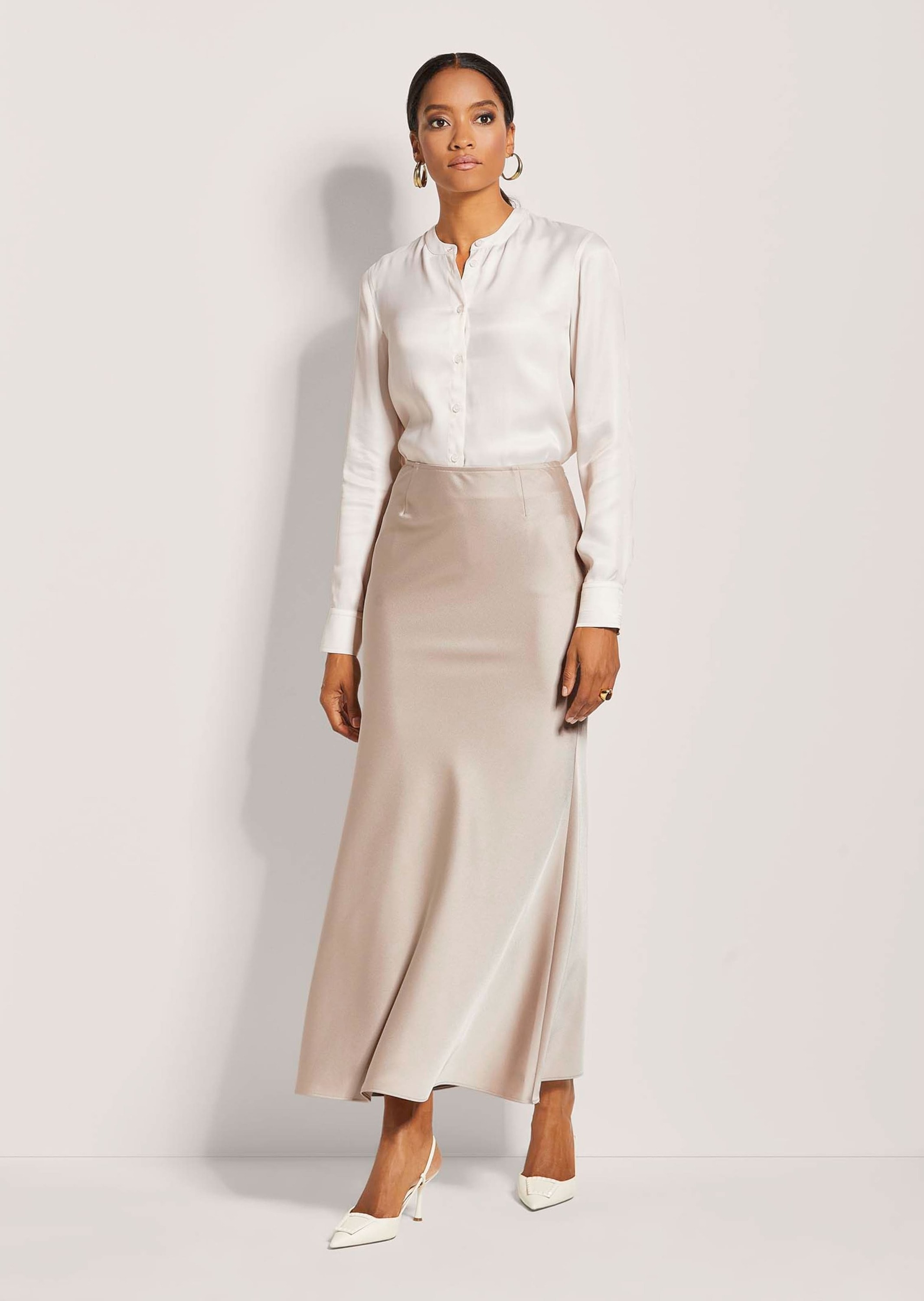 MADELEINE Midirock »Satinrock Eleganter Maxirock für festliche Anlässe«