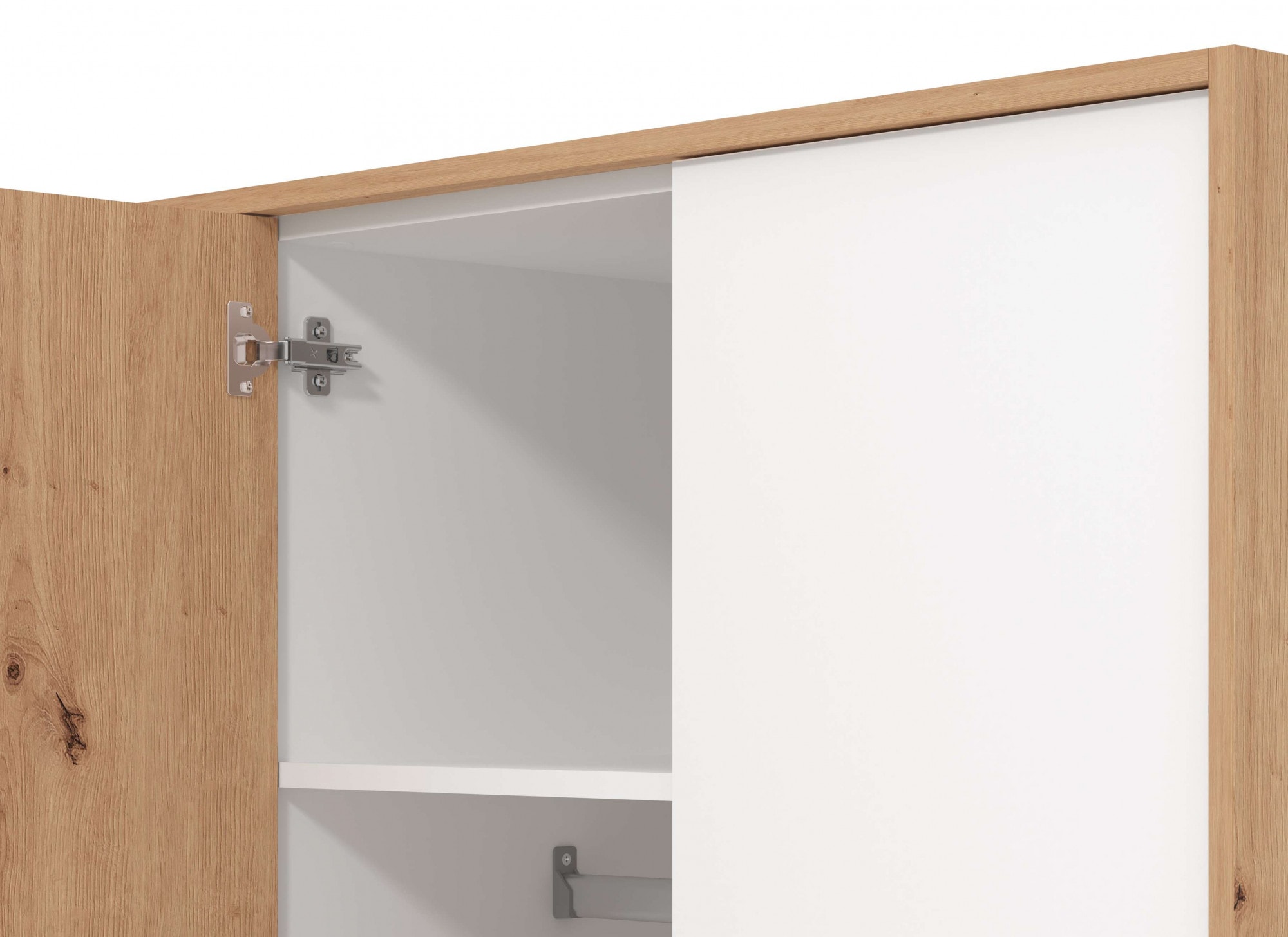 INOSIGN Kleiderschrank »Varadero, 2 moderne Farbkombinationen mit schwarzen Griffen« mit 1 Spiegeltür, in den Breiten 119 und 157cm, FSC-zertifiziert