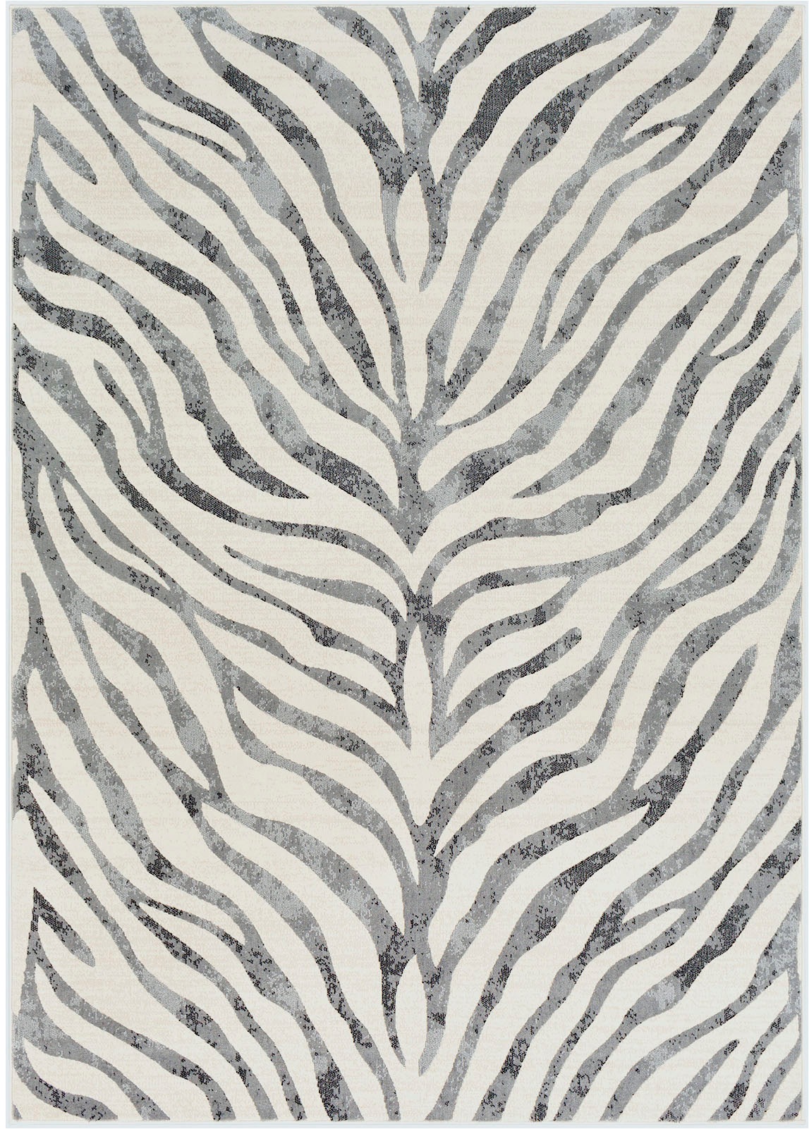 Livabliss Teppich »LUANDA«, rechteckig, 11 mm Höhe, Skandinavischer Teppich, Boho Wohnzimmerteppich/Läufer im Zebra Muster