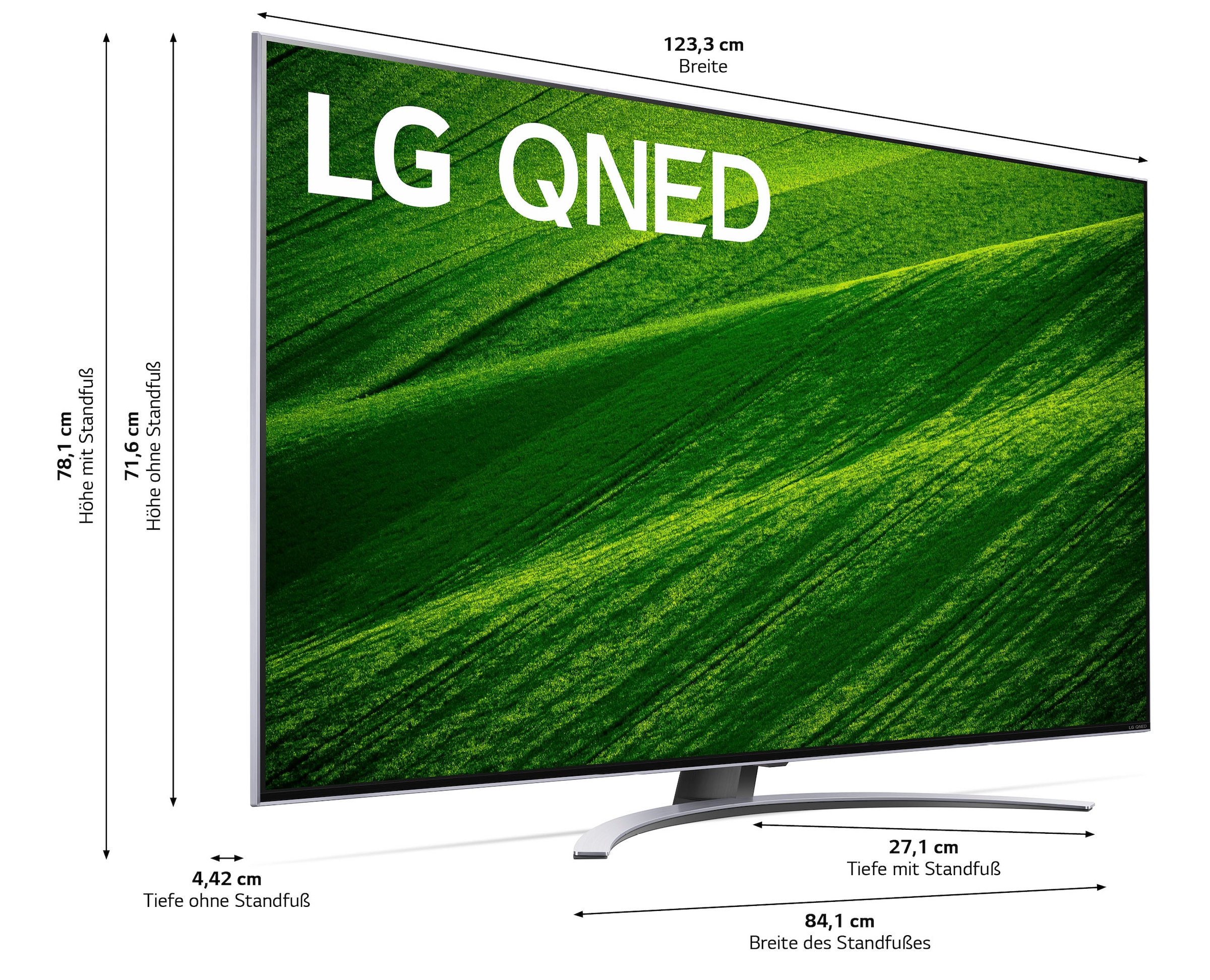 LG QNED-Fernseher »55QNED829QB«, 4K Ultra HD, Smart-TV, QNED,bis zu 120Hz,α7 Gen5 4K AI-Prozessor,AI Picture Pro,HDMI 2.1