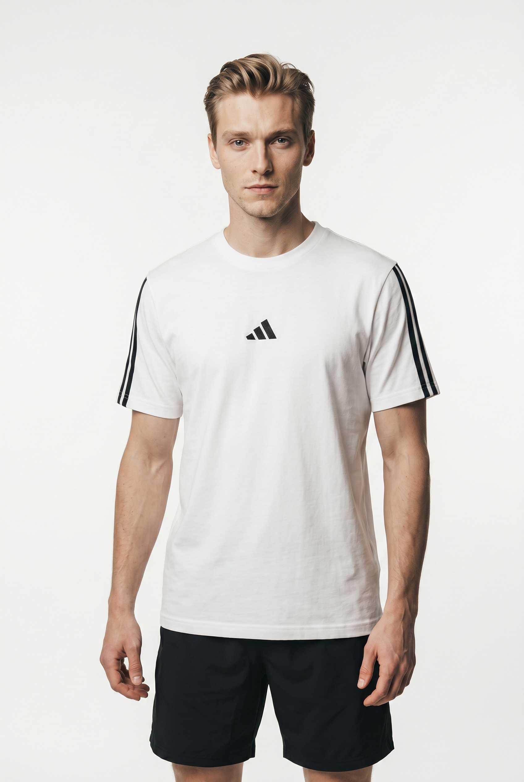 adidas Sportswear T-Shirt »M 3S SJ T B« sportlicher Stil, mit 3-Streifen-Design, aufgesticktes Logo