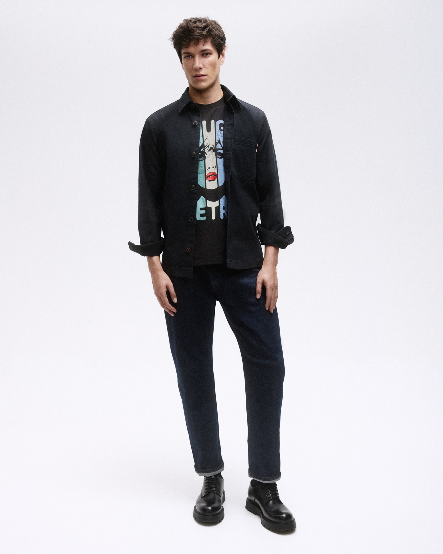Joop Jeans Langarmhemd »Harvi«, Mit Rundhalsausschnitt