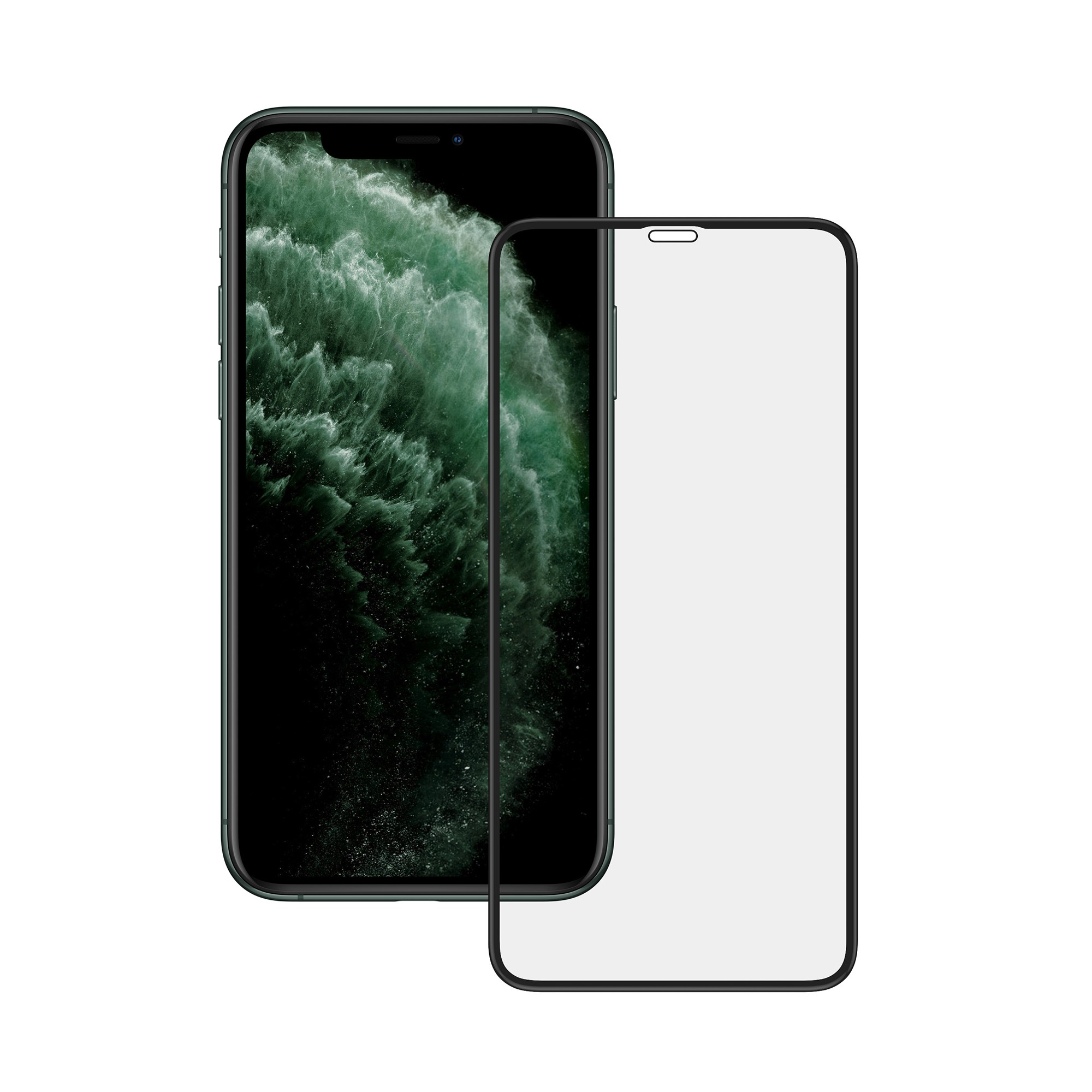 XLAYER Displayschutzfolie »Displayschutz Glass 3D Curved iPhone 11 Pro Max Cl«