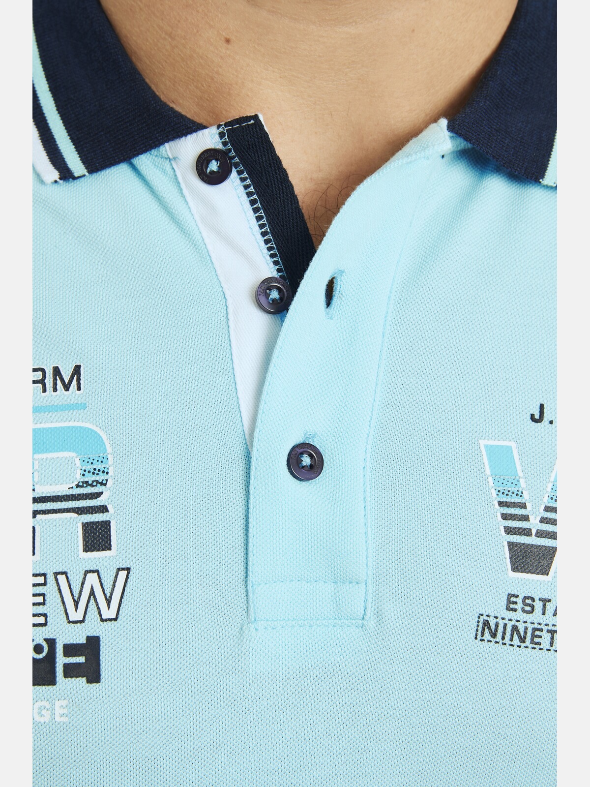 Jan Vanderstorm Poloshirt »Poloshirt JERKER«, (1 tlg.), aus weichem Baumwoll-Piqué