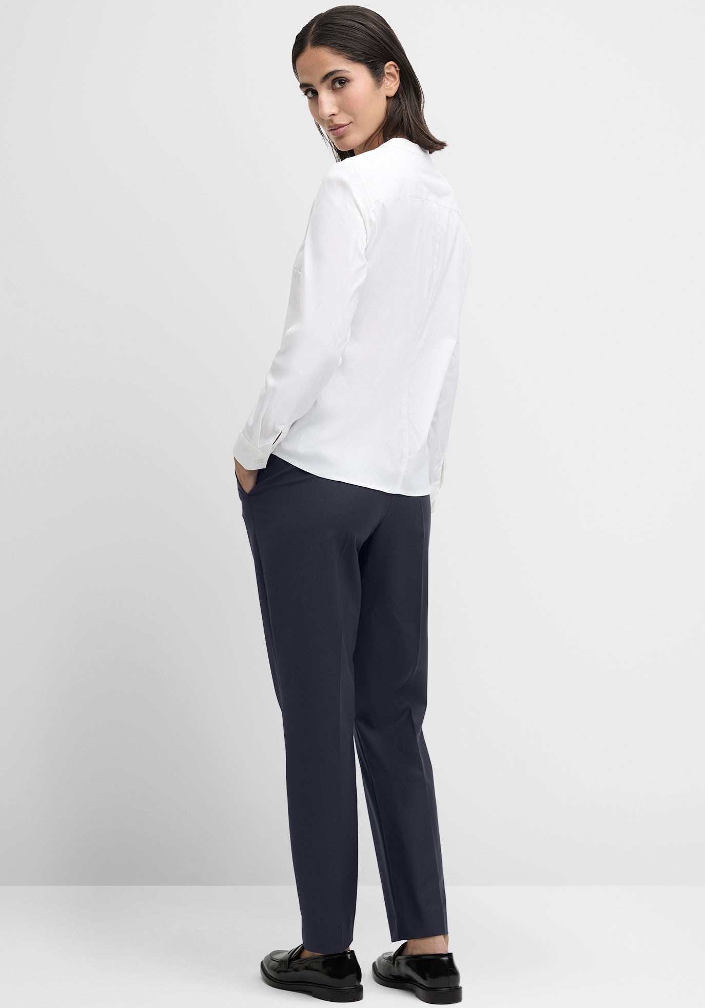 Cinque Hemdbluse »CIPAPER«, Mit Markenlabelplättchen am Saum