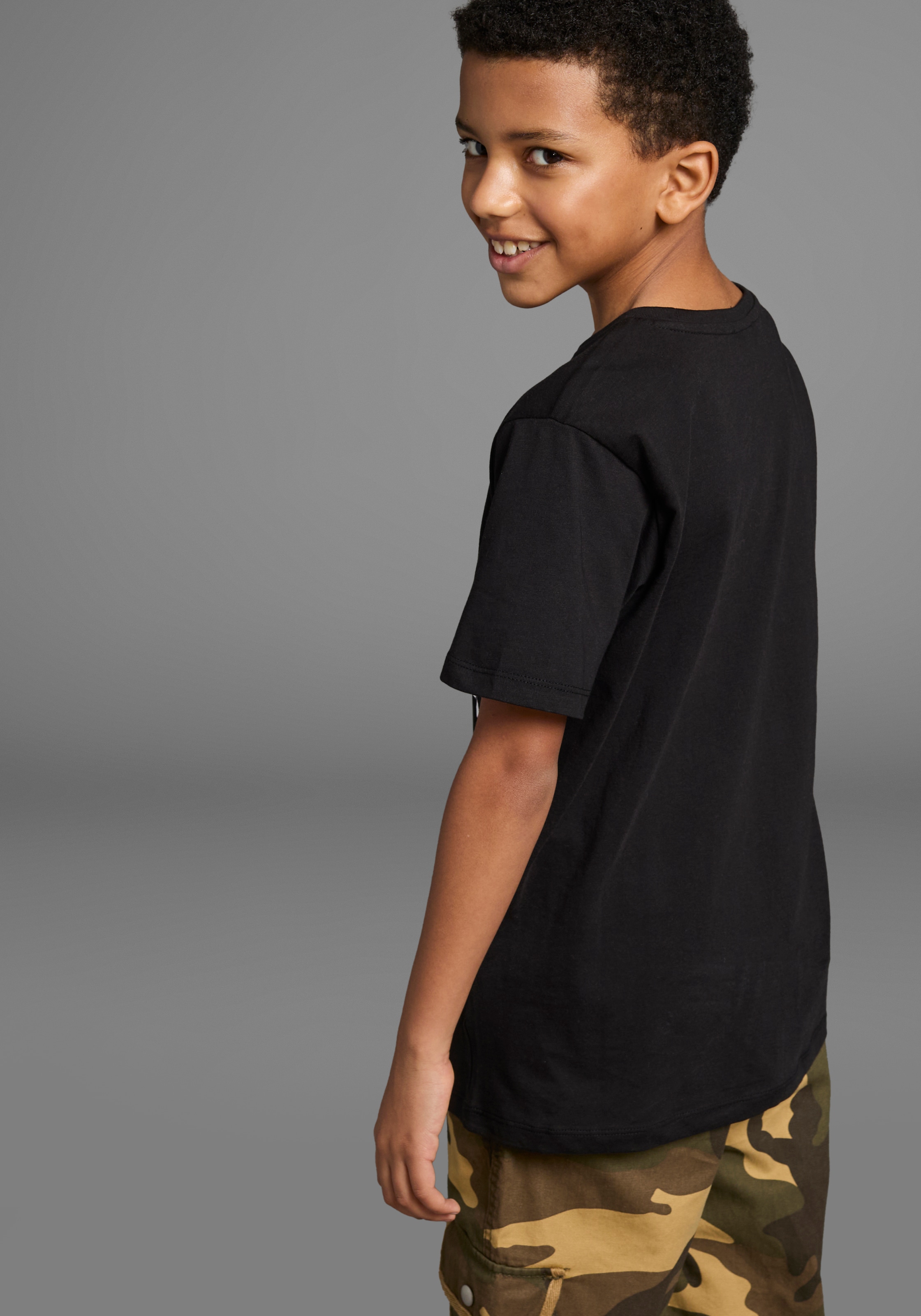 KIDSWORLD T-Shirt »ECHT JETZT?«, Kurzarm, Basic-Passform, bedruckt, Rundhalsausschnitt