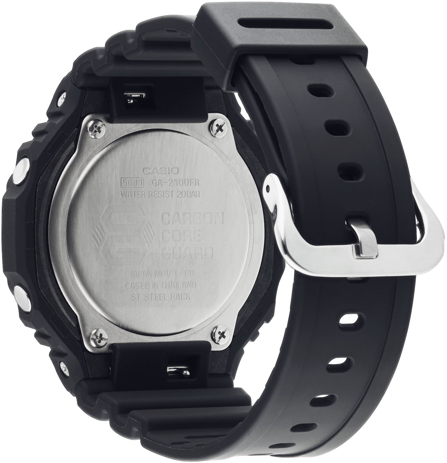 CASIO G-SHOCK Chronograph, Quarzuhr, Armbanduhr,Herrenuhr,digital, bis 20bar wasserd.Resinarmband