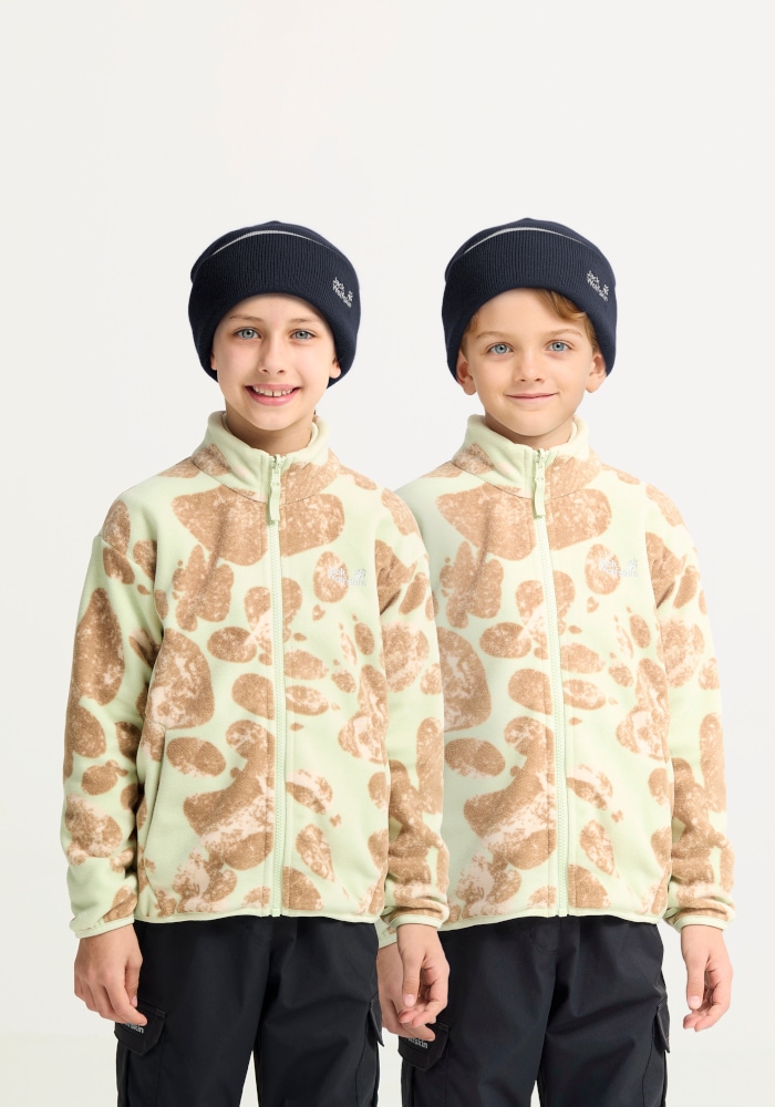 Jack Wolfskin Beanie »STRIPY KNIT BEANIE K« Kindermütze, warm, gestreift