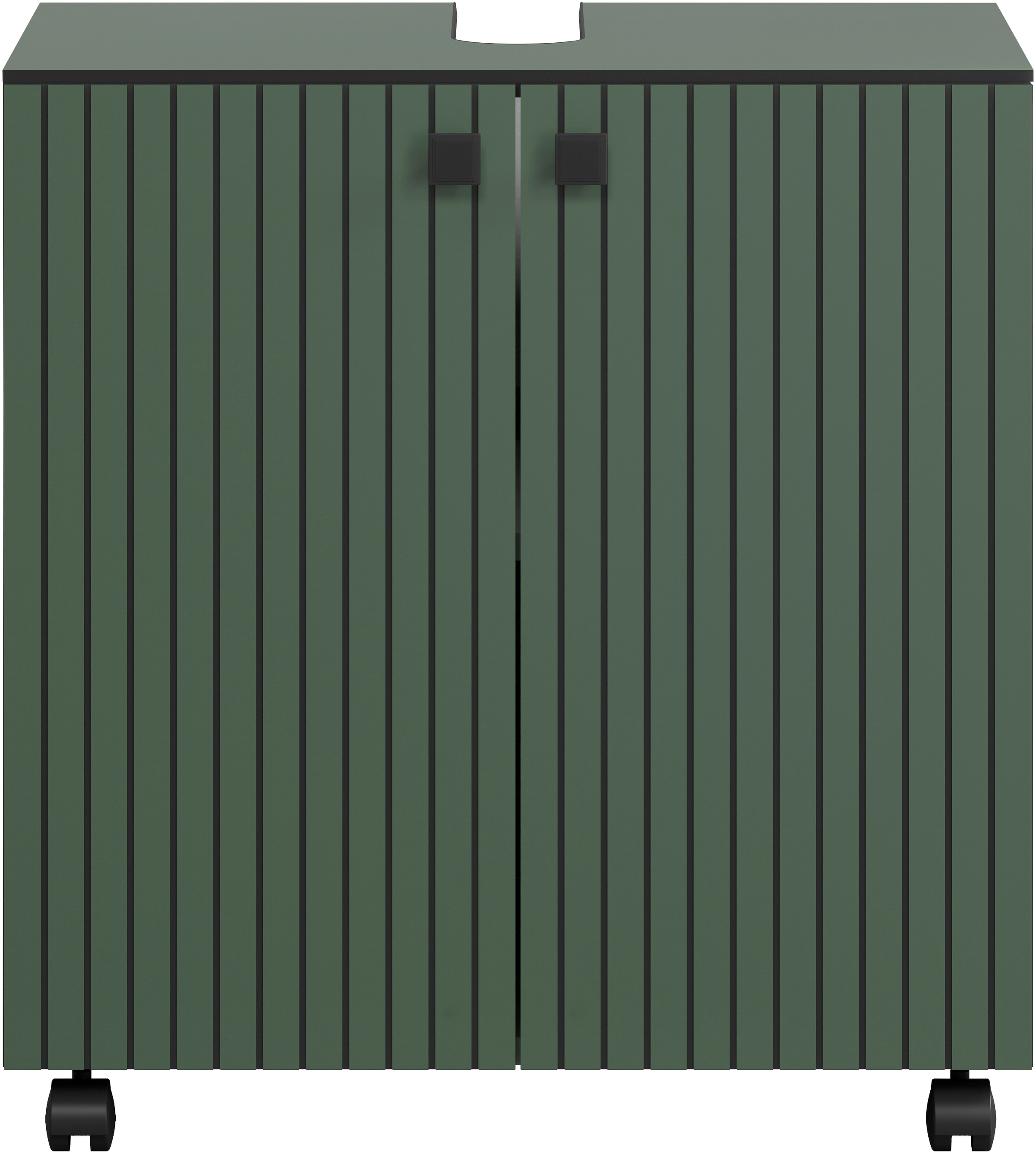 welltime Waschbeckenunterschrank »Amrum«, Waschtisch auf Rollen - (B/T/H) wahlweise 60-80/42/64 cm