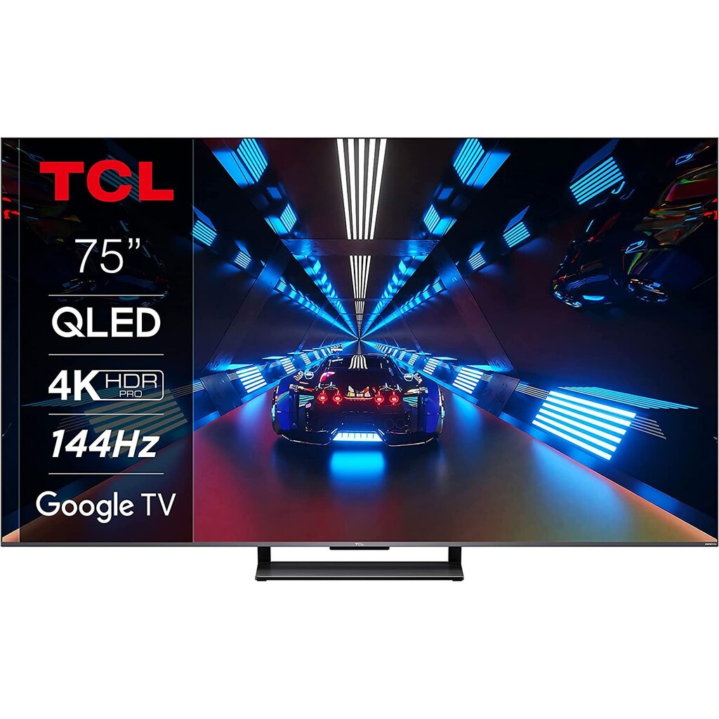 TCL QLED-Fernseher »75C731X2«, 189 cm/75 Zoll, 4K Ultra HD, Smart-TV-Google TV