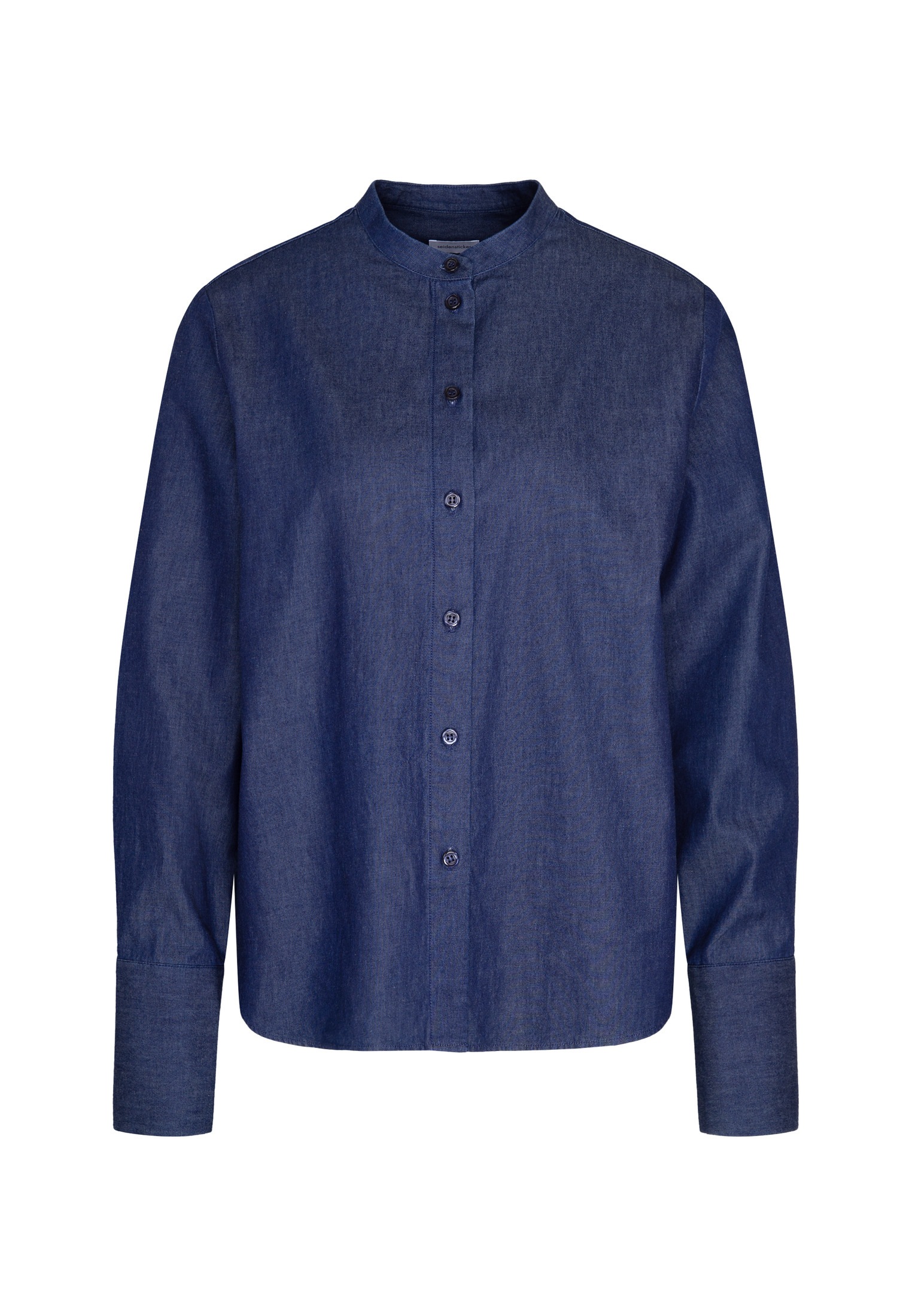 seidensticker Klassische Bluse 1/1 Rundhals Denim