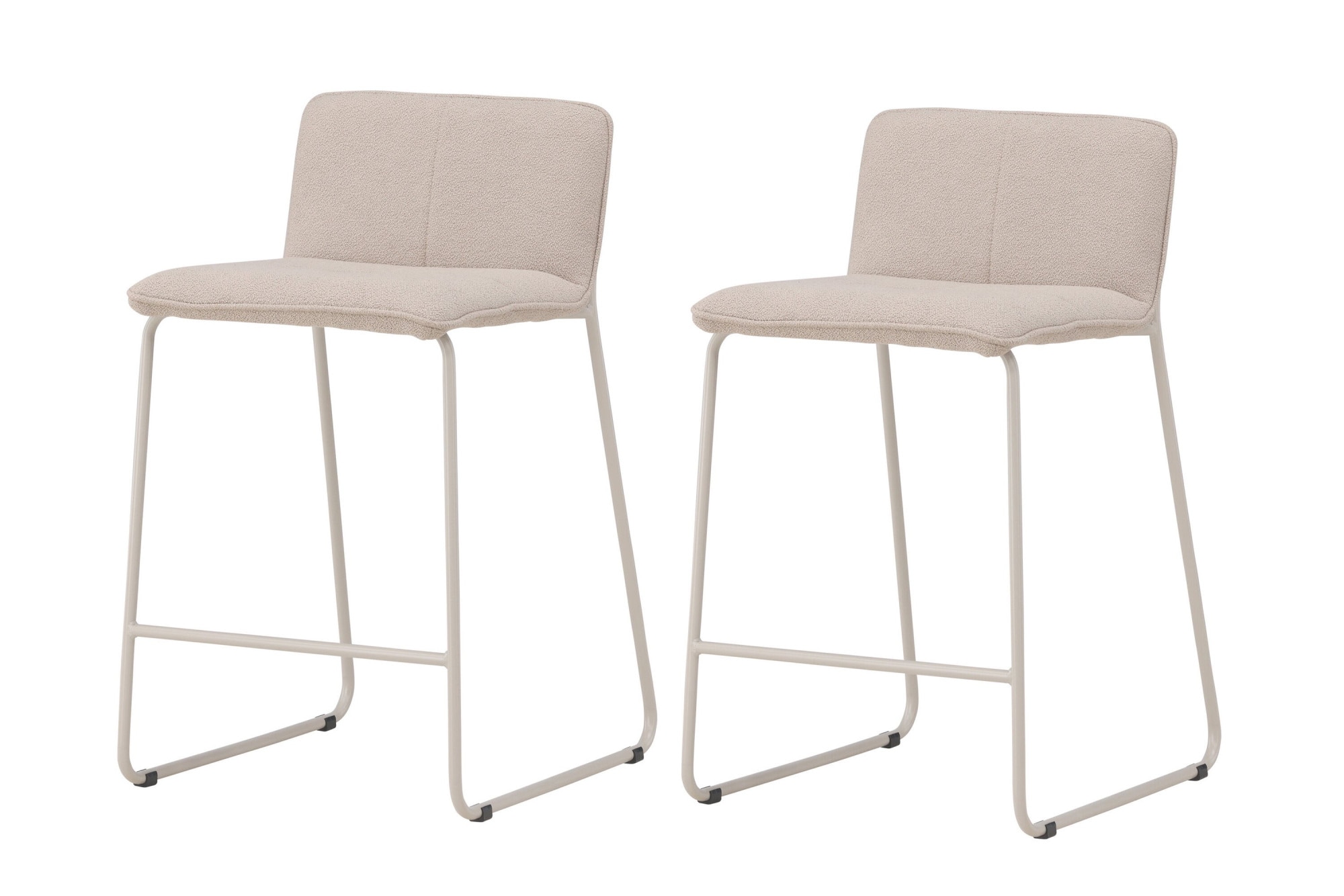 Venture Home Barhocker »Bisbee, 2er-Set Barhocker mit Fußstütze, belastbar bis 120 kg« Set, 2 Stk. tlg. Tresenstuhl, weicher Bezug, Stahlbeine, Fußstütze, modern