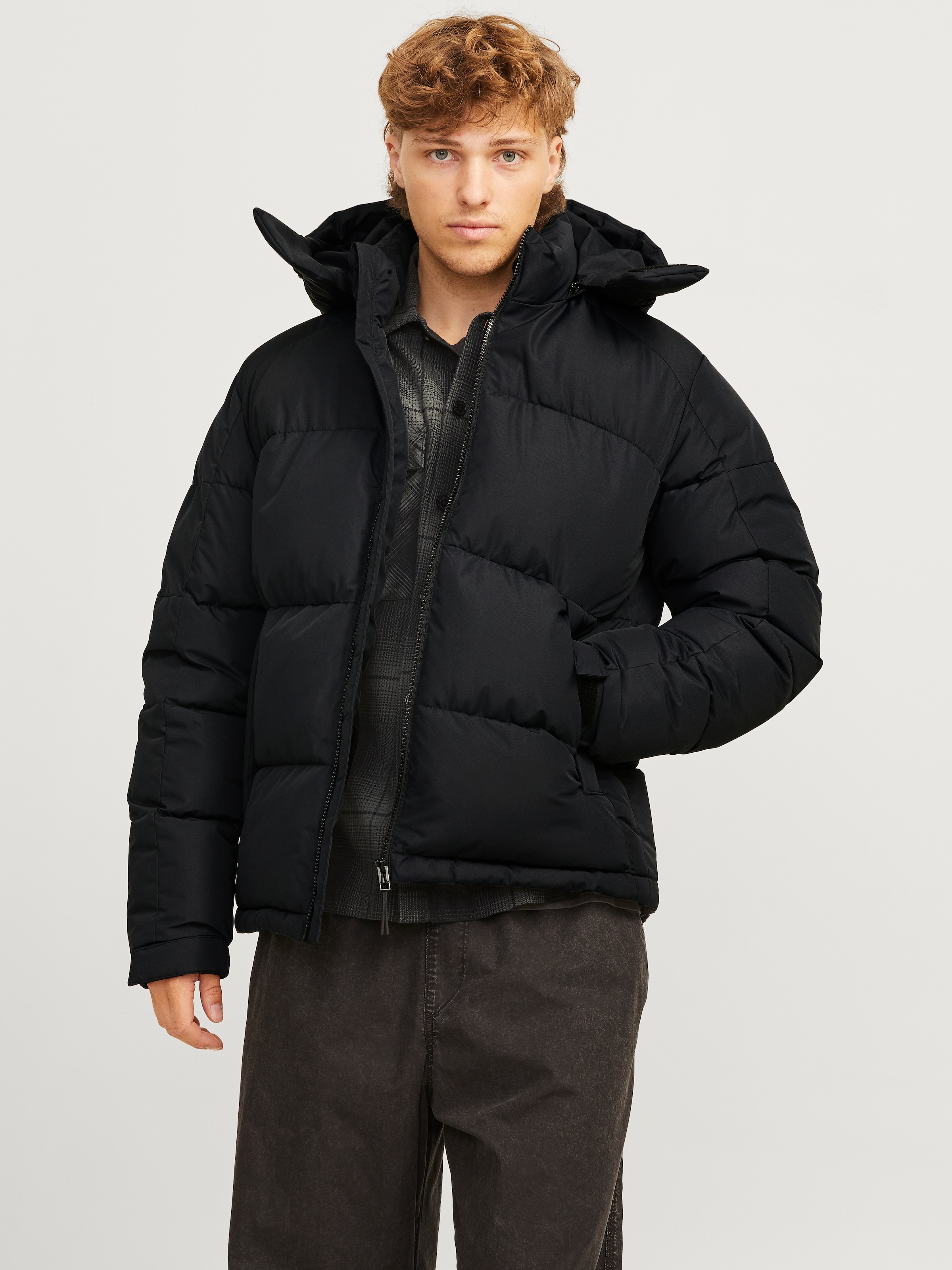 Steppjacke »JCOAERO PUFFER SN«, mit Kapuze