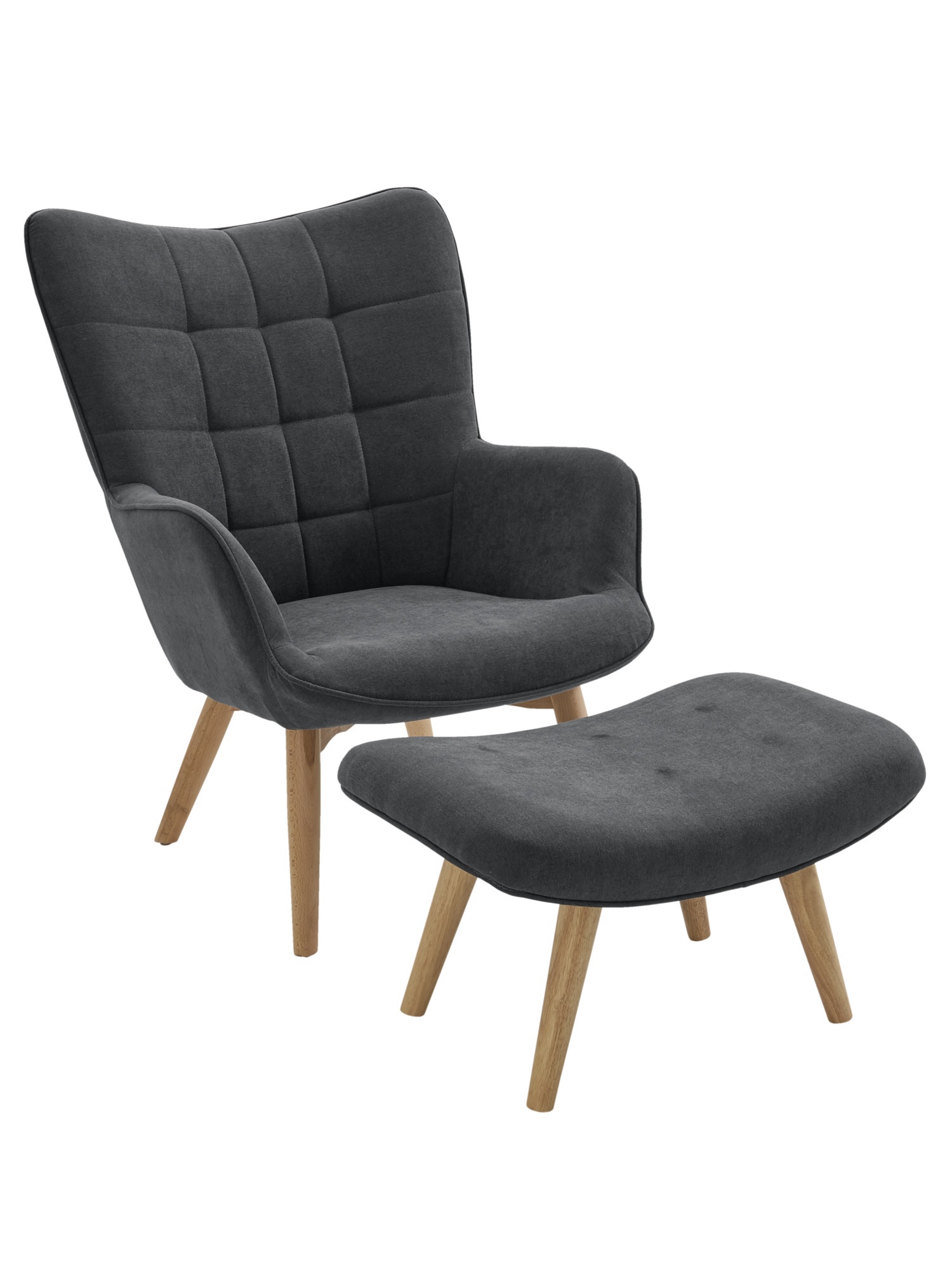 Sessel+Hocker dekorative Ziersteppung und Kederheftung