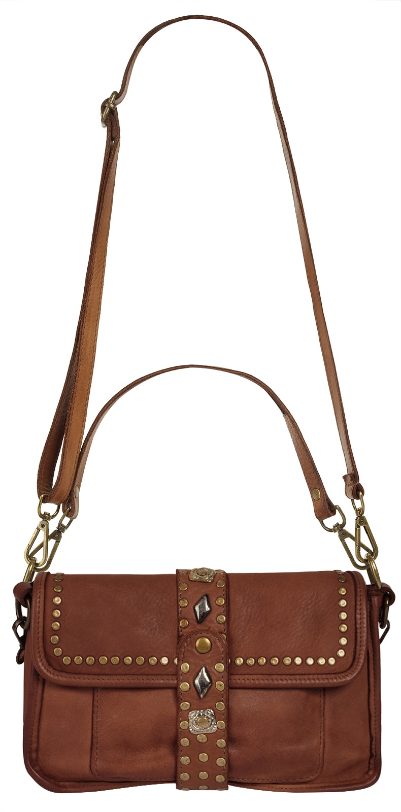 Samantha Look Henkeltasche echt Leder, Made in Italy