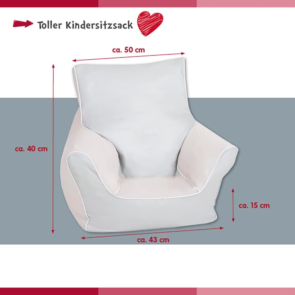 Knorrtoys® Sitzsack »Royal Grey«