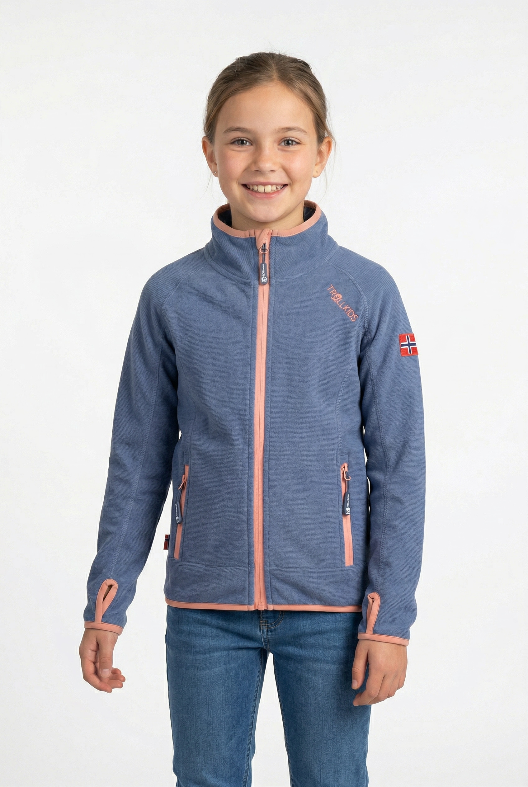 TROLLKIDS Fleecejacke »GIRLS SANDEFJORD JACKET« Übergangsjacke