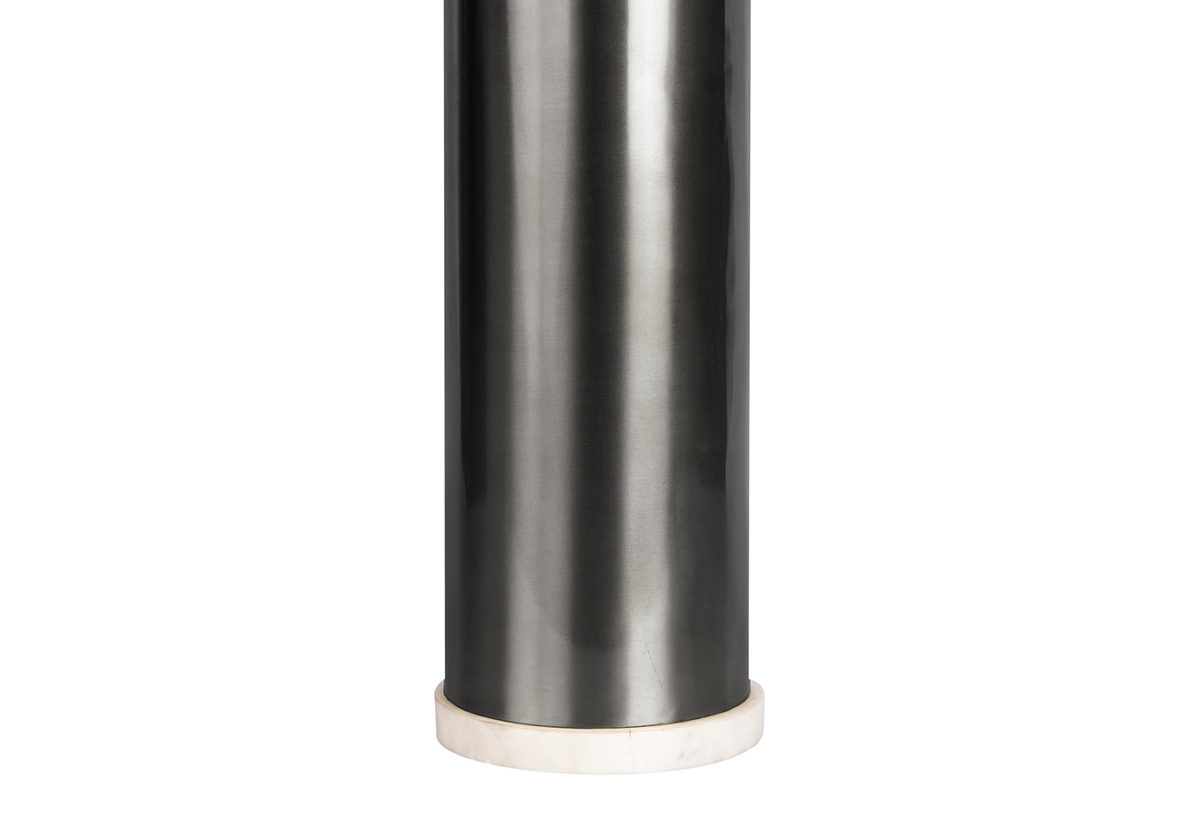 Kayoom Kerzenhalter »Bodenkerzenhalter Shanti 225«, Bodenkerzenhalter aus Metall, Marmor-Sockel, Windlicht aus Glas
