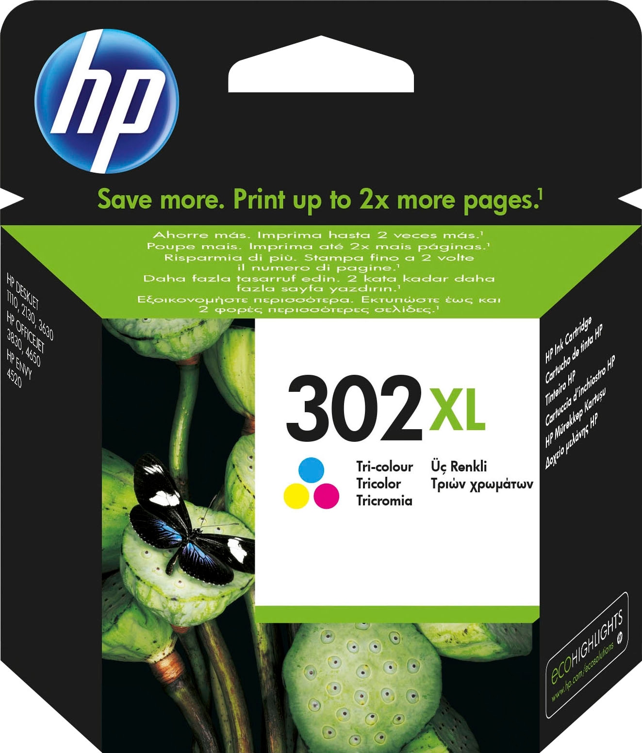 HP Tintenpatrone »302XL«, (Packung), original Druckerpatrone 302 cyan/ magenta/yellow XL jetzt bei OTTO