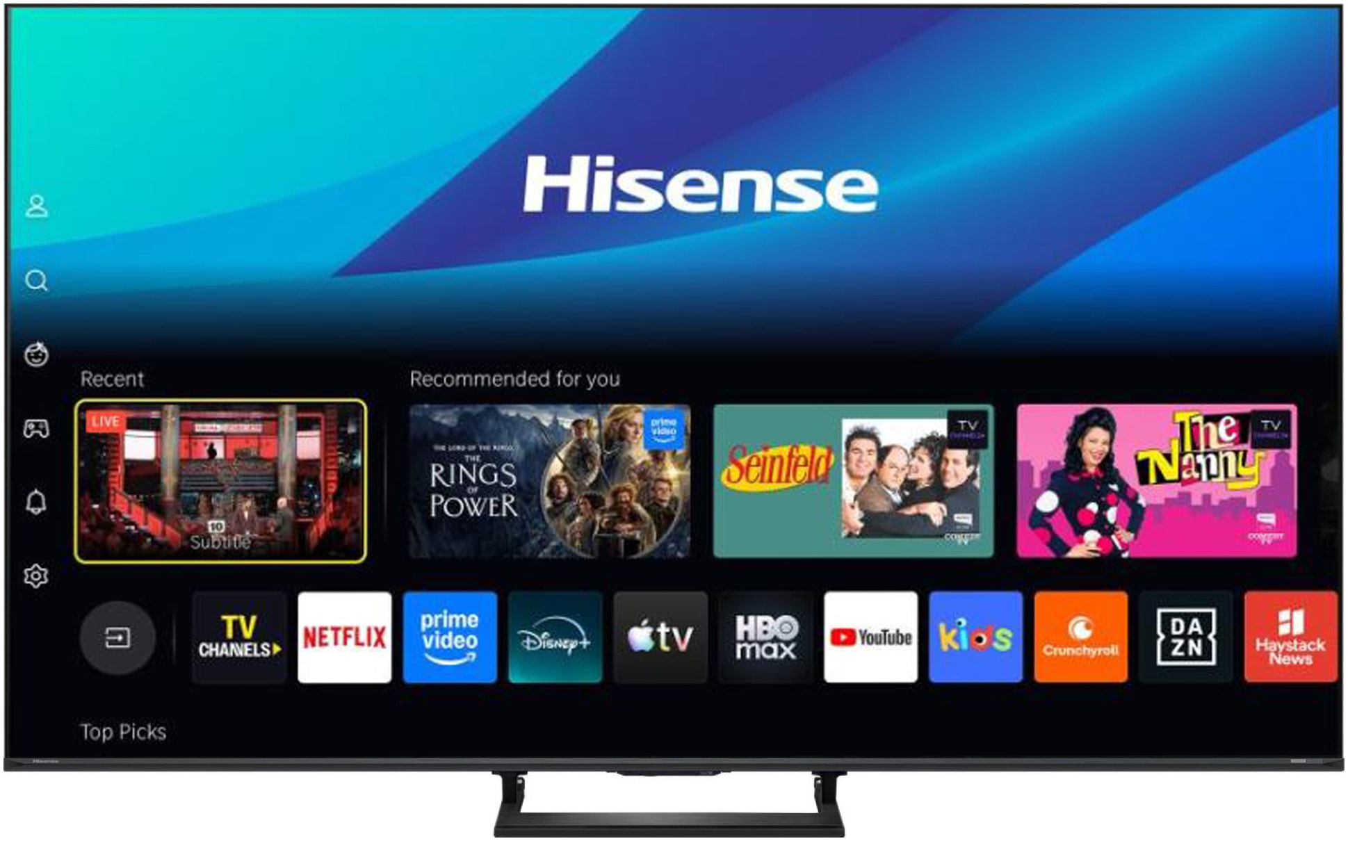 Hisense Mini-LED-Fernseher »65E8S« 164 cm/65 ″ Smart-TV