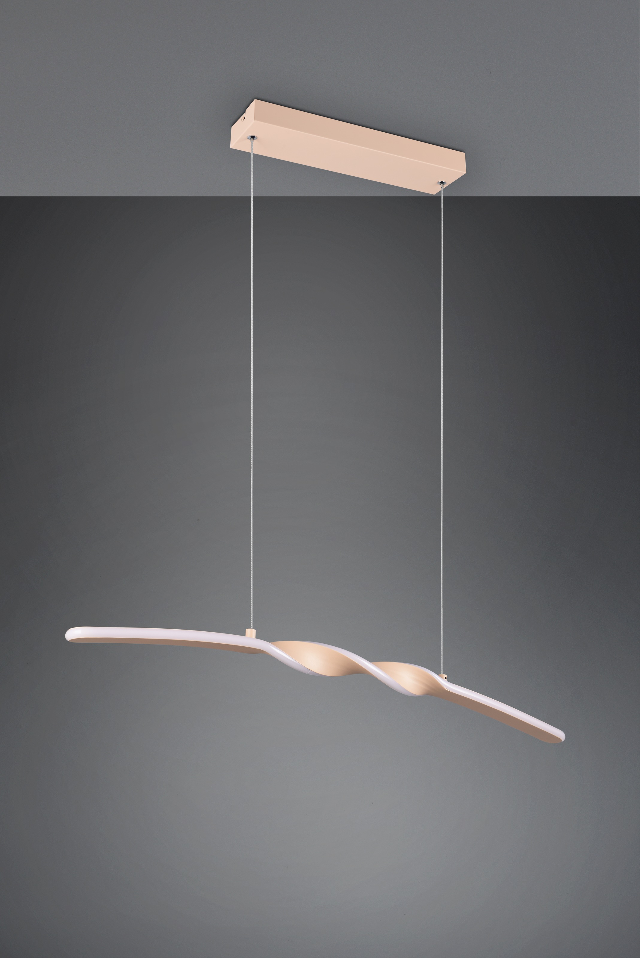 REALITY Leuchten LED Pendelleuchte »GINKO, Hängeleuchte LED 18W 1980 Lumen 3000K warmweiß« LED-Board 1 Stk. Warmweiß Hängelampe Esszimmer, höhenverstellbar bis max 150cm, Breite 79 cm